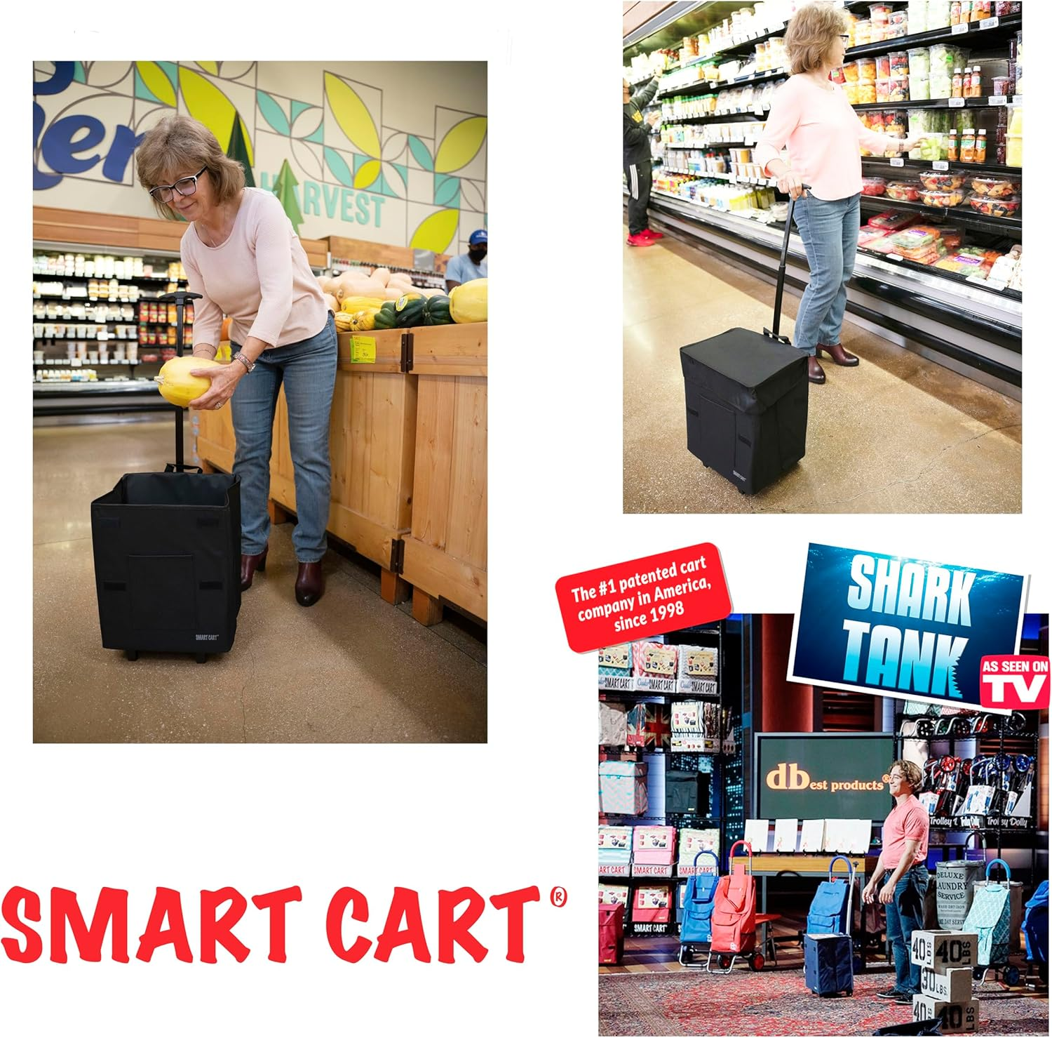 Dbest Products Smart Cart Rolling Multipurpose Collapsible Basket Scrapbooking Blackout image number 6