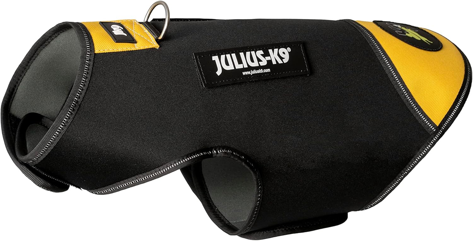 Julius-K9, 16DC-IDC-S, IDC Neoprene Dog Jacket, Size: S, Harness Size: Mini, Black and Yellow image number 6