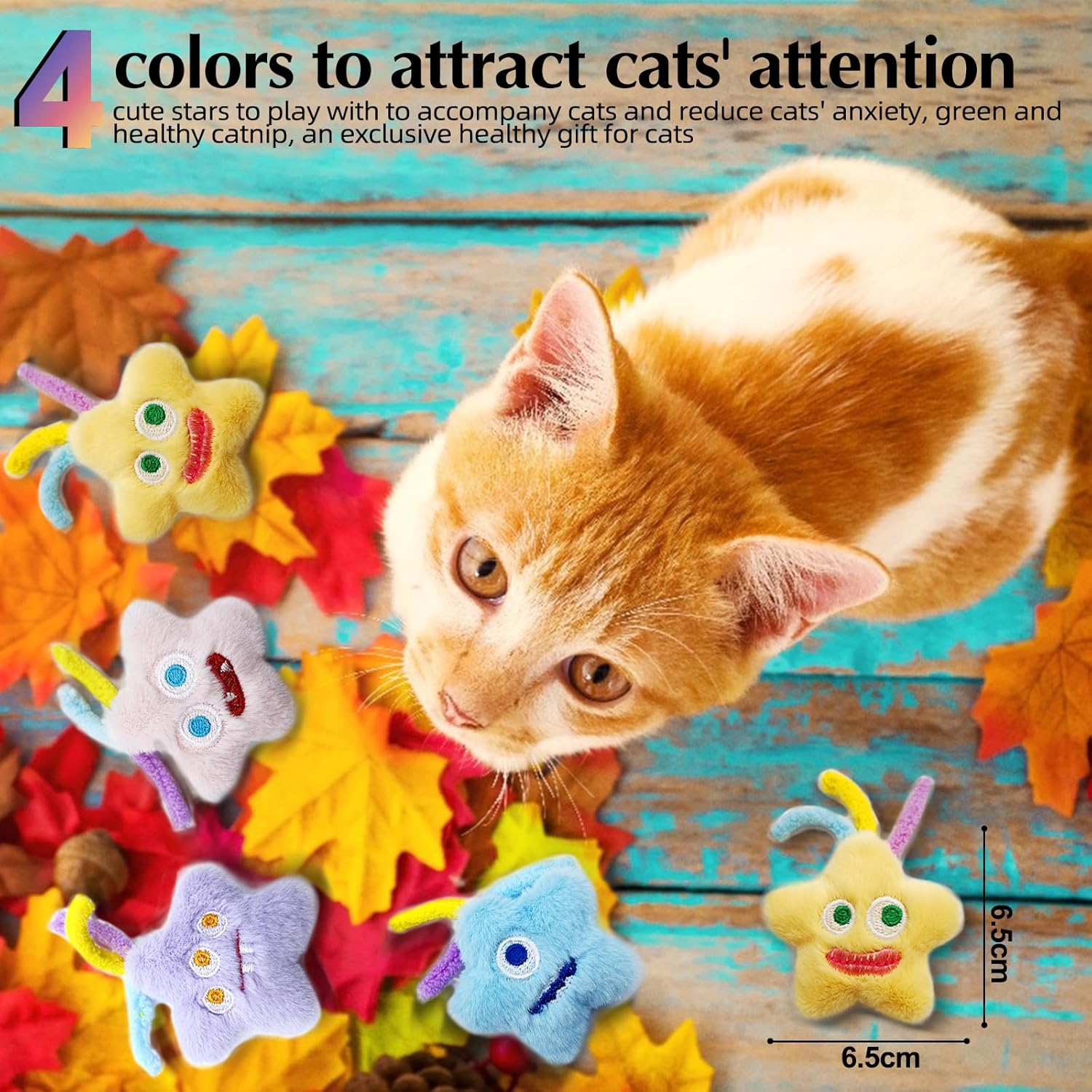 Interactive Sound Cat Chew Toys Indoor Teasing with Catnip to Stimulate Interest (4Pcs)