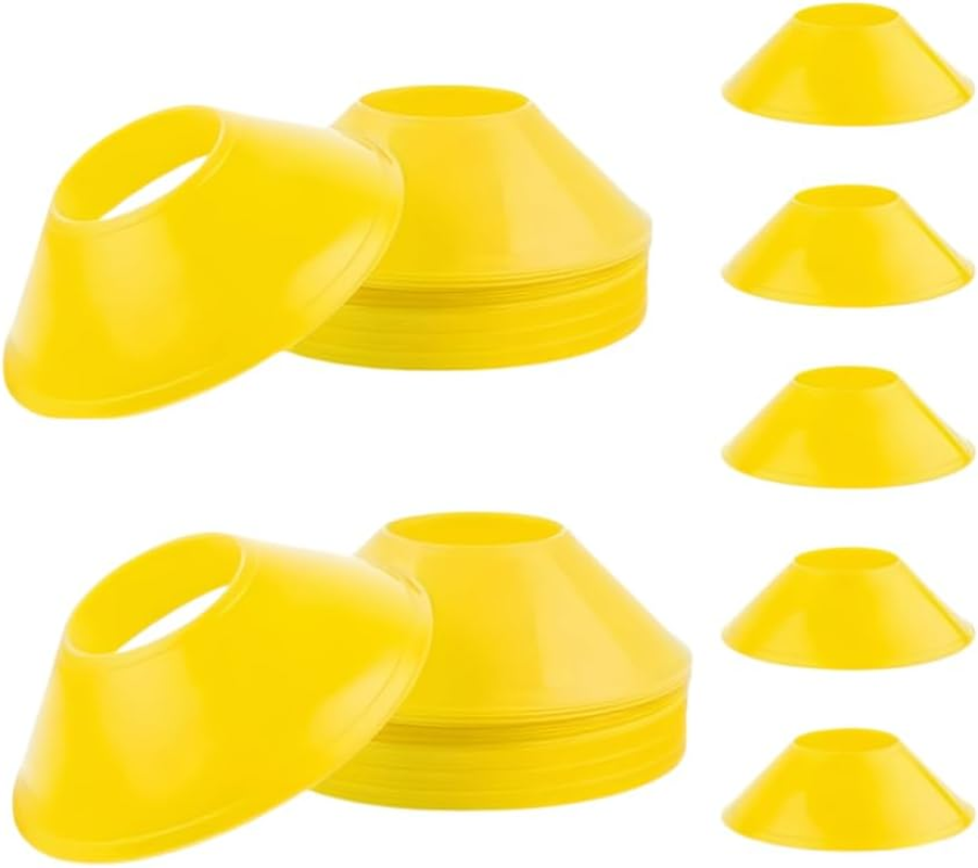 Soccer Markers Disc Cones with Net Bag, 20Pcs Pro Disc Cones Sport Disc Cones, Agility Soccer Cones Multi Color Sports Space Markers image number 3