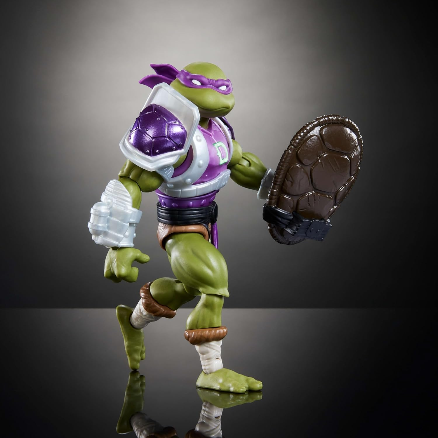 Masters of the Universe Origins Turtles of Grayskull Donatello Reptile Wars Posable Action Figure, Teenage Mutant Ninja & Motu Crossover Donnie Toy image number 3