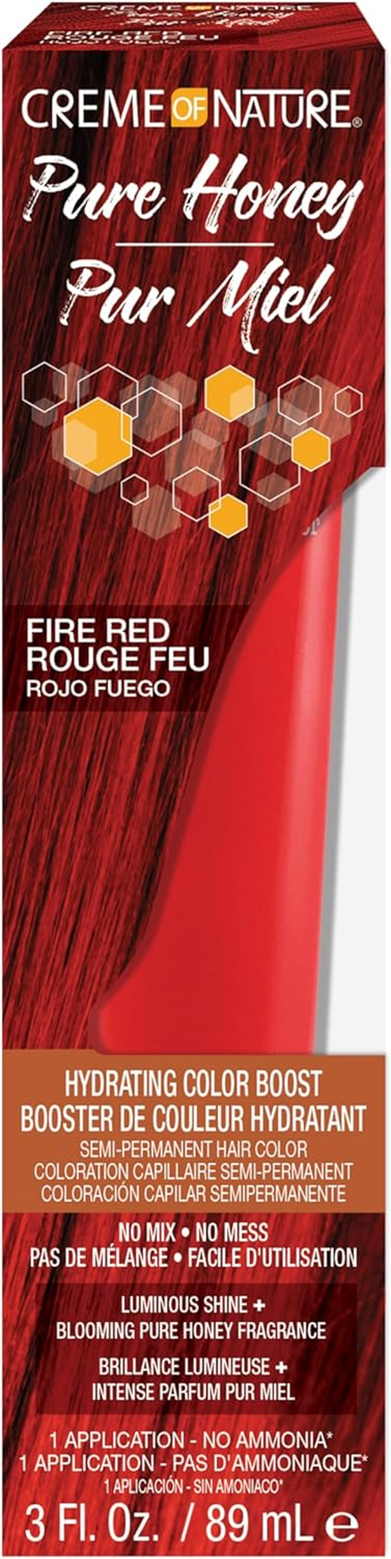 Creme of Nature Pure Honey Color Boost Fire Red 3 Ounce (89Ml)