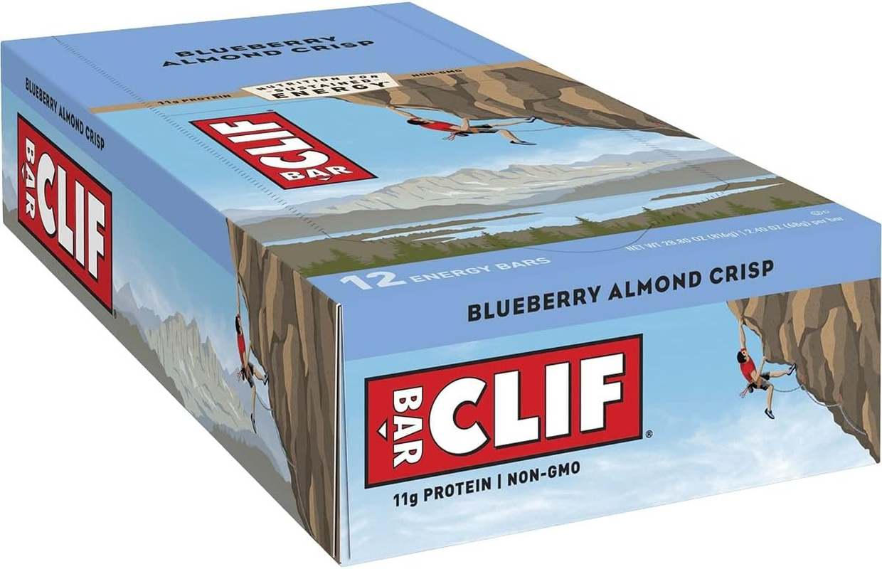 CLIF BAR - Blueberry Almond Crisp Flavour - Made with Organic Oats - Non-Gmo - Plant Based - Energy Bars - 68G. (12 Pack) image number 3