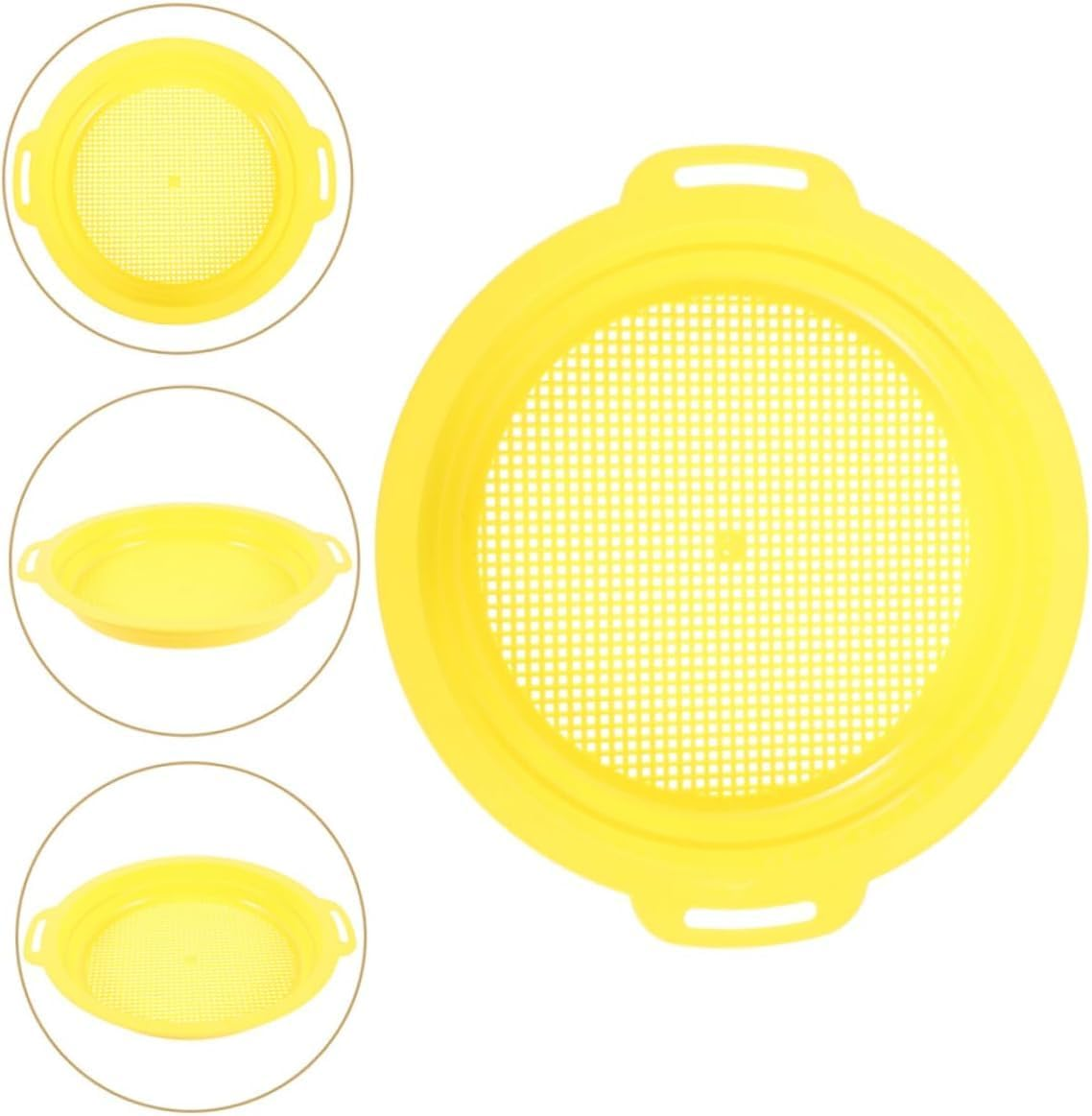 4 Piece Gold Panning Screen Set, Portable Stackable Mining Screens High Efficiency Gold Filtering Tools for River Prospecting image number 3