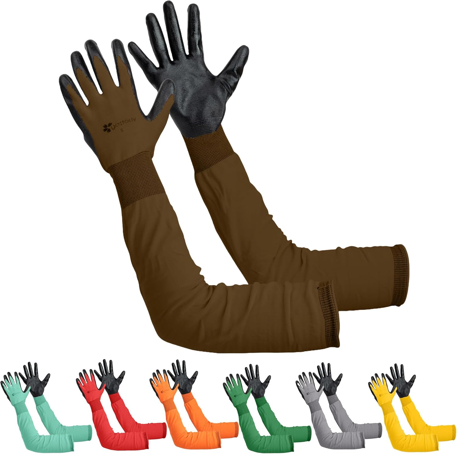 Long Sleeve Gardening Gloves for Women & Men - Long Cuff Garden Gloves, Multipurpose Heavy Duty Outdoor and Indoor