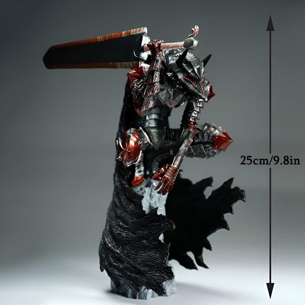 Berserk - Guts Anime Figures Model 25Cm9.8Inch Guts Battle Damaged Version Character Statue Toy Desktop Collections Decorations Kids Gift image number 4