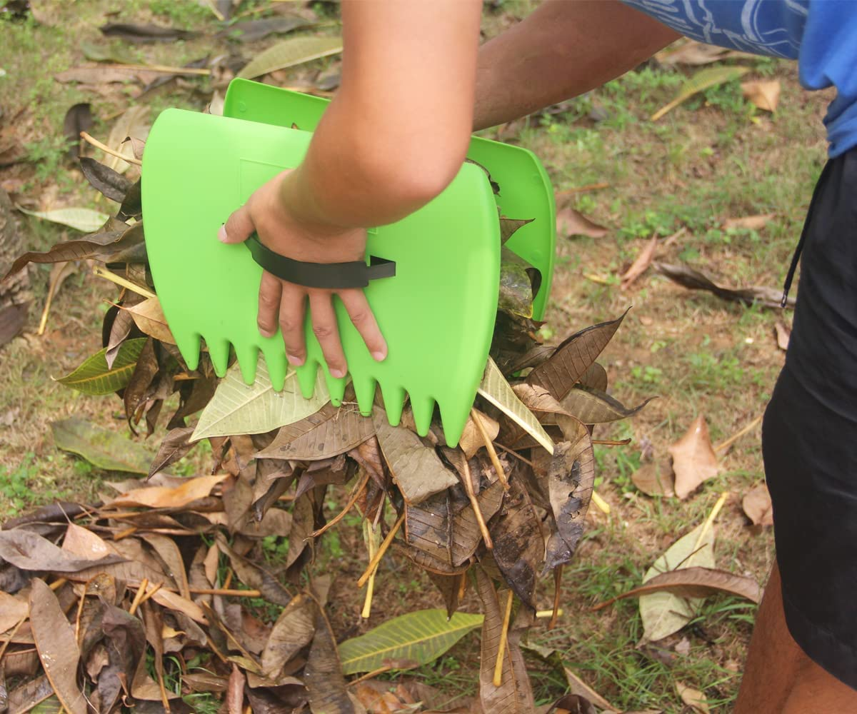 Skycabin Garden and Yard Leaf Scoops Hand Rakes, Large Leaf Grabber Leaf Collector for Garden Leaf Rubbish Collect Grass Lawn Cuttings Garden Gift for Women Man image number 3