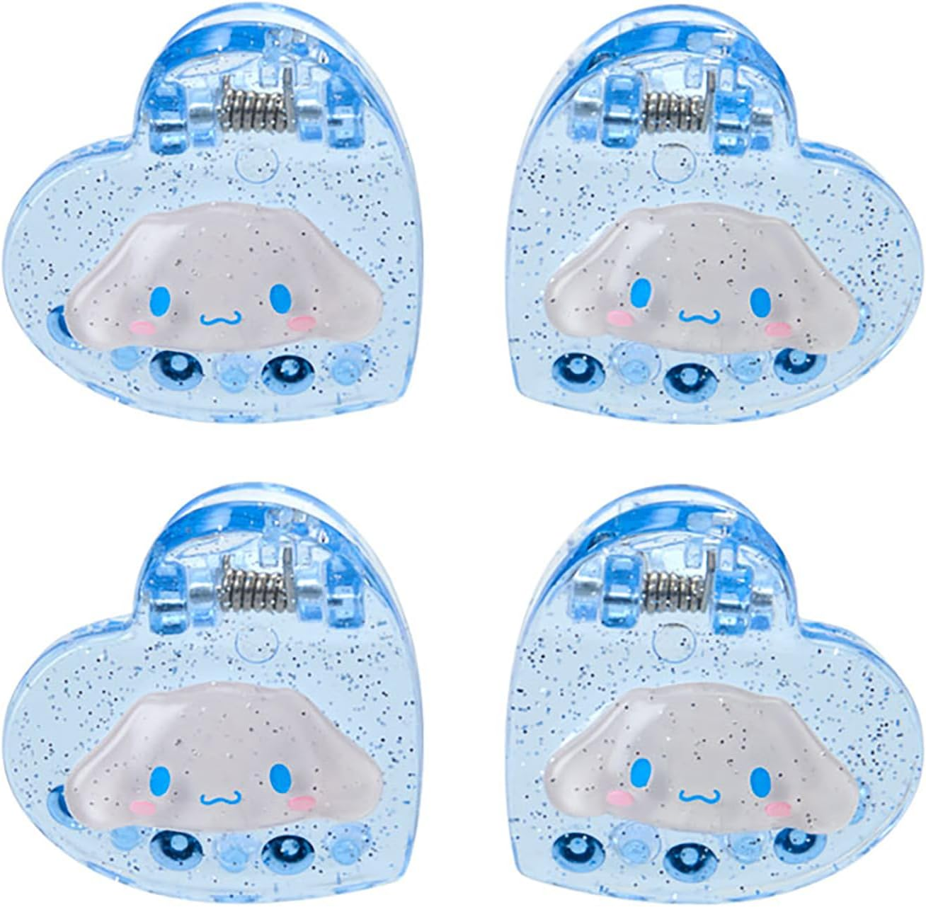 Sanrio 159085 Mini Hair Clips, Set of 4, Cinnamoroll, ABS Resin, Ages 3 and Up image number 6
