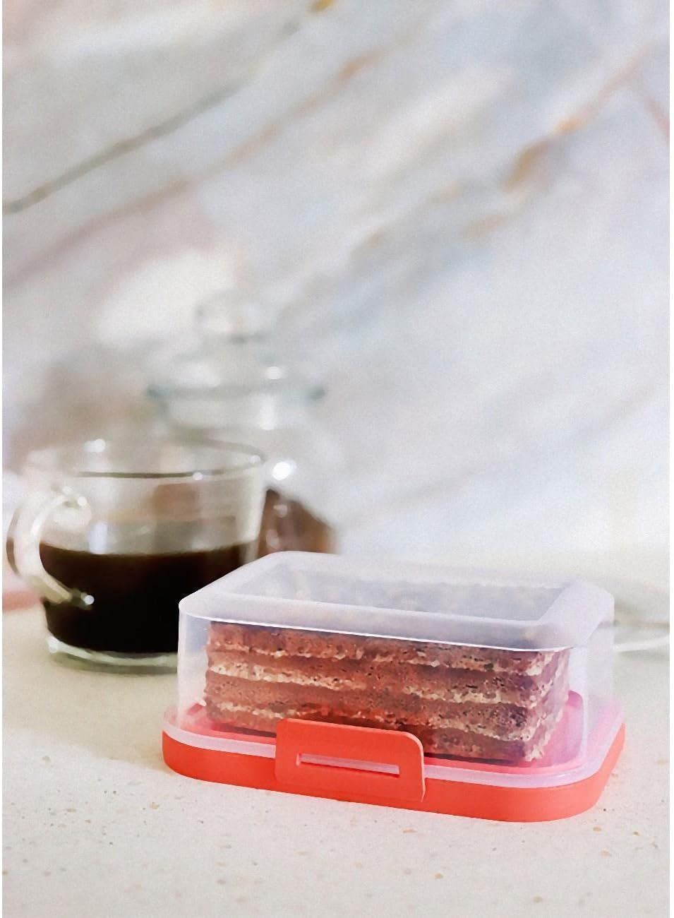 1 X High-Quality Stackable Butter Dish with Closure, Plastic Box Container, Perfect Order in the Fridge, Bpa-Free, Multipurpose, Cream-White image number 4