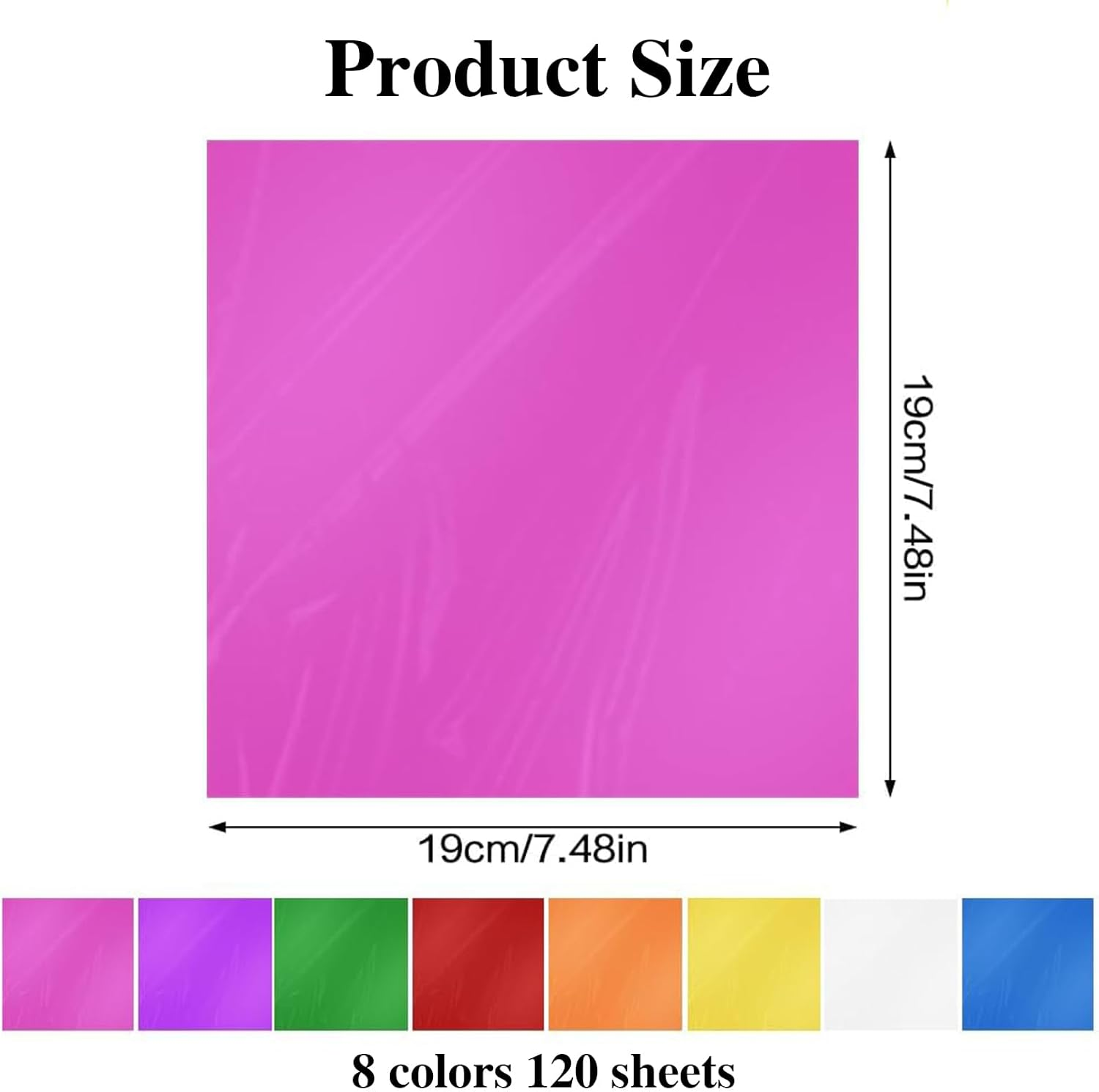 Colourful Cellophane Sheets,Haakhui 160Pcs DIY Crafts Decorations Transparent Wrapping Paper for Candy and Gifts, Good for Christmas Birthday New Year Party Deco image number 3