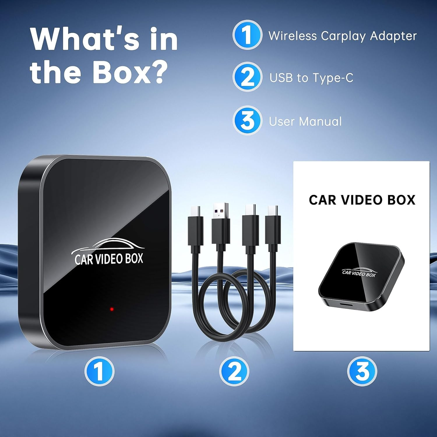 Wireless Carplay & Android Auto Adapter &ndash; Smart AI Box for Streaming Video with Netflix/Youtube/Tf Card/Usb Drive, for OEM Wired Carplay/Android Auto Cars