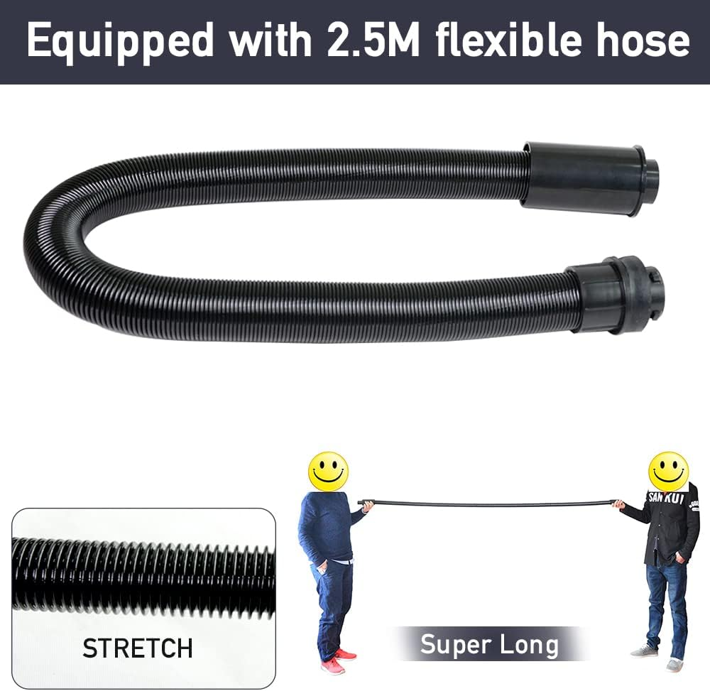 VOLKWELL 3200W/4.3HP Pet Grooming Dryer, Adjustable Speed & Temperature Control Yellow Dog Blow Dryer, High Velocity Dog Hair Dryer with 4 Nozzles（Yellow