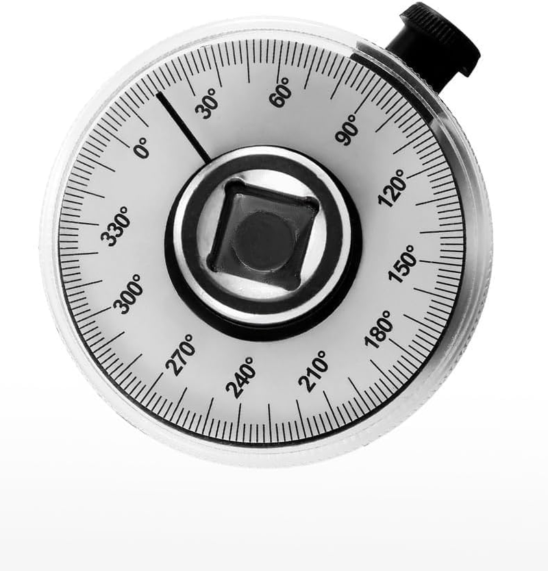 1/2 Inch Torque Wrench Angle Gauge Tool, 360&deg; Adjustable 1/2" Drive Torque Meter Wrench Set, Professional Measure Tool image number 4