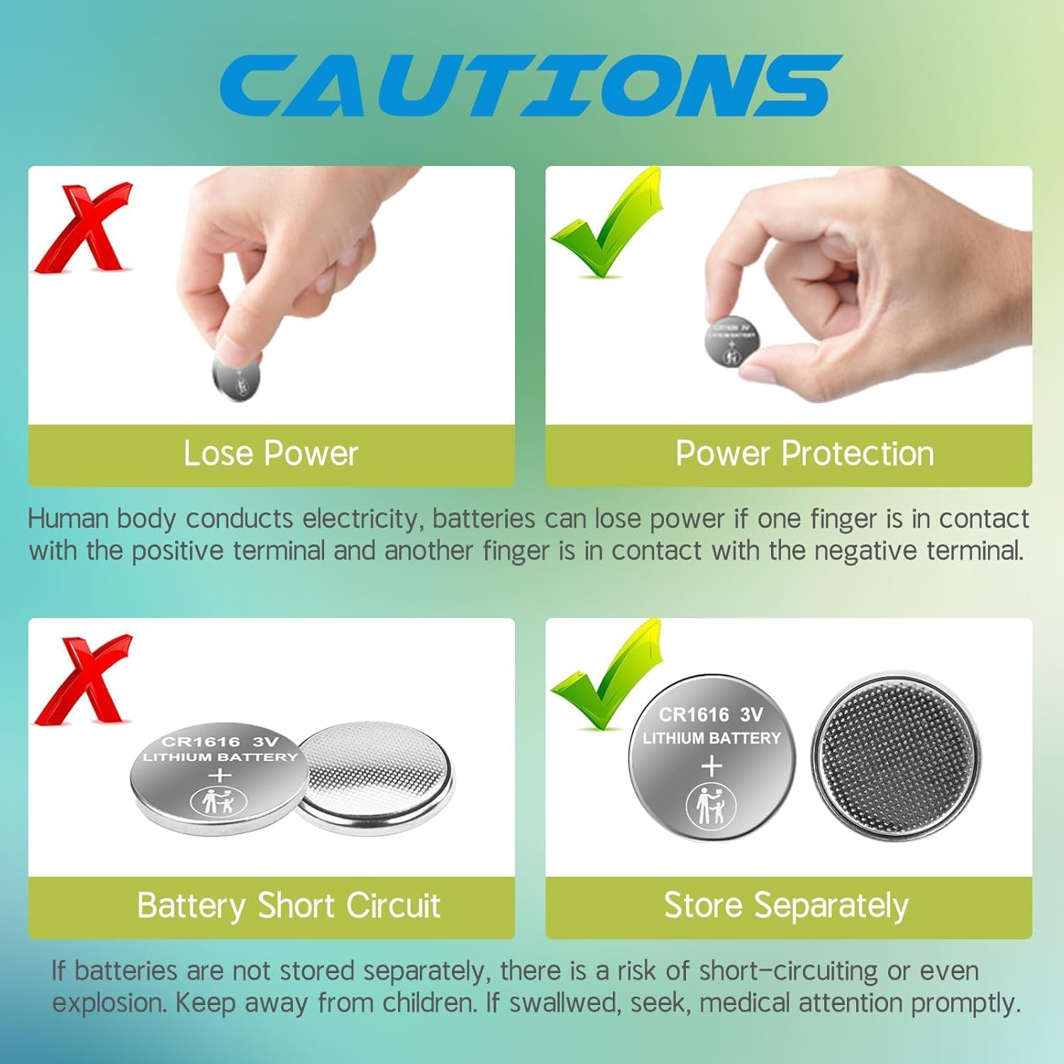 5 Pcs CR1616 Battery 3V Lithium Battery Button Coin Cell Batteries 1616 Battery DL1616 ECR1616 for Remote Control, Watch, Calculator, Electronic Notebook, Thermometer, Mobile Game image number 6