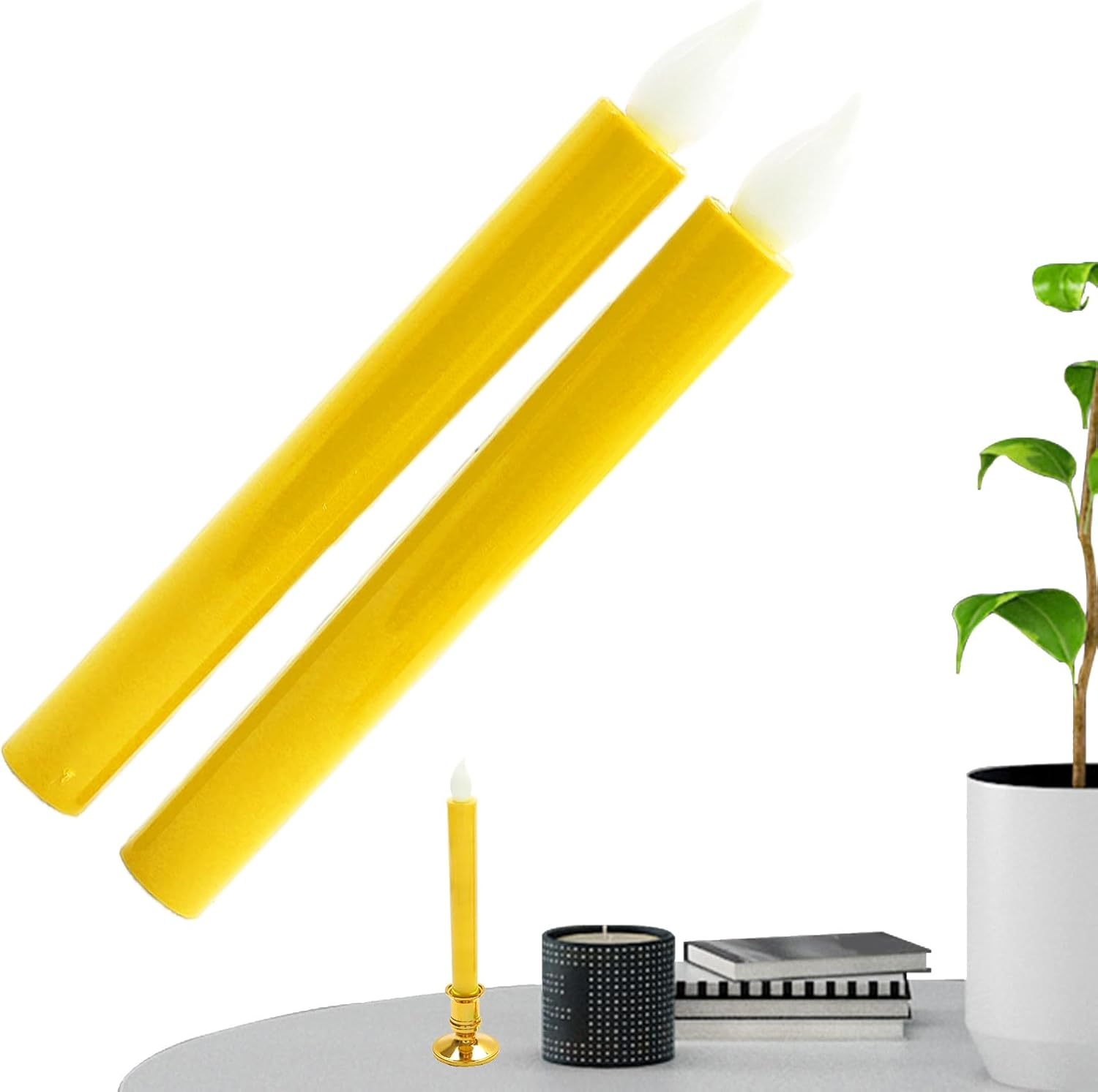 LED Flameless Candles | Birthday Decoration | Holiday Flickering Candles | for Home Dormitory Living Room Dinner Table Patio Bedroom Bathroom Wedding Birthday Parties Family Gatherings