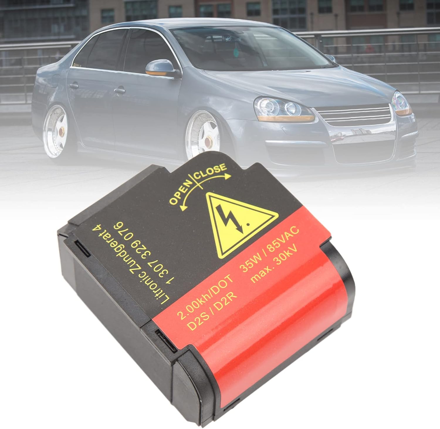 1307329076 Xenon HID Headlight Igniter Ballast, 63126919886 Xenon Ballast Igniter 1T0941471 D2S Bulb Holder Bulb Socket for Mini VW image number 3