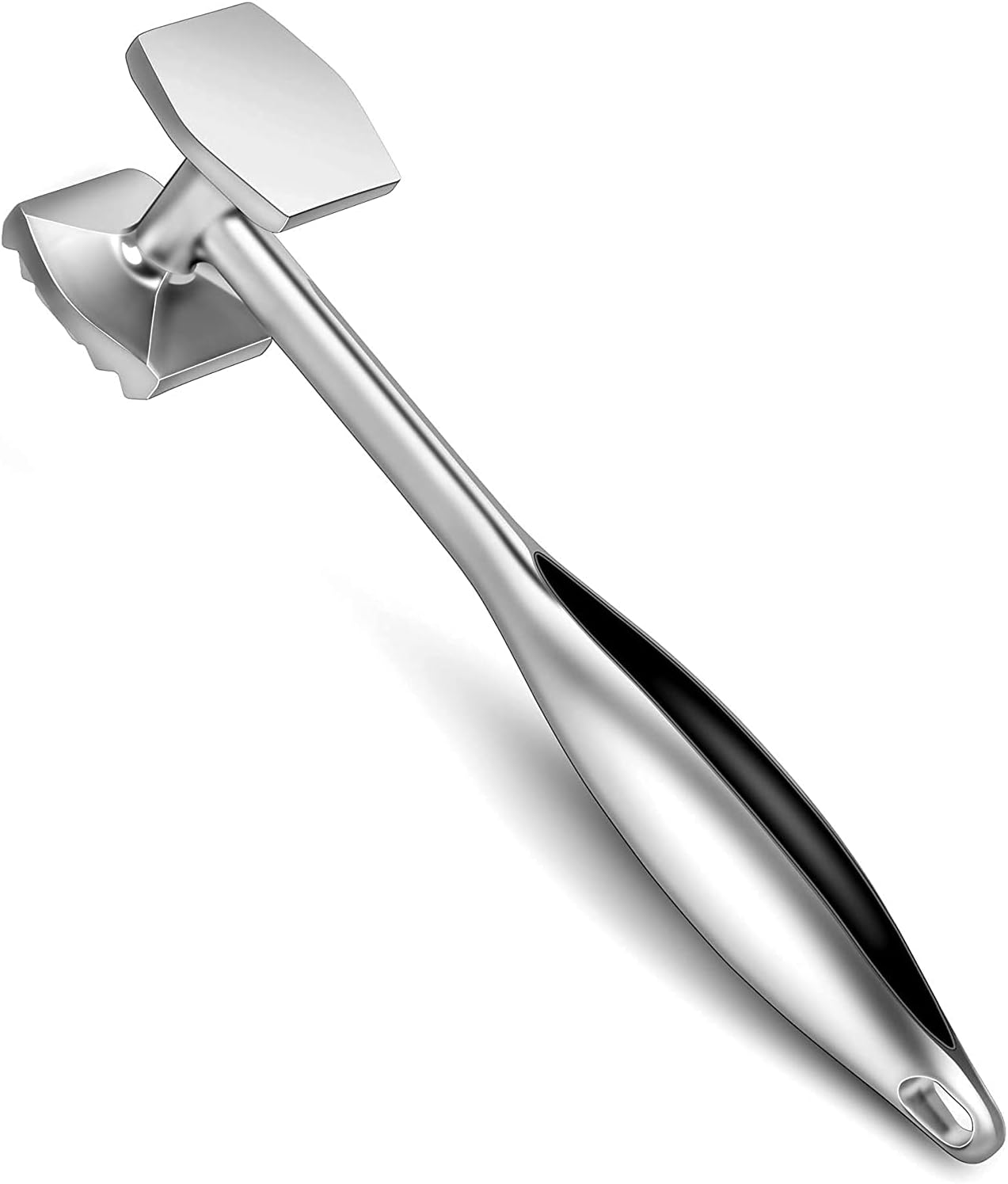 Aliglow Meat Tenderizer 304 Stainless Steel Meat Hammer/Mallet Tool/Pounder for Tenderizing and Pounding Steak, Beef and Poultry. Solid Metal Construction