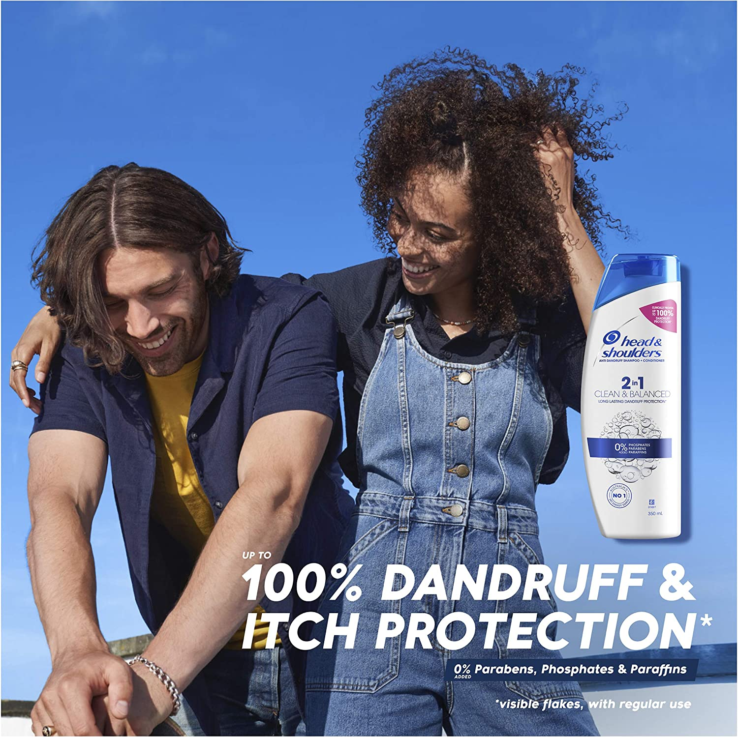 Head & Shoulders Clean & Balanced anti Dandruff 2 in 1 350Ml Shampoo image number 6