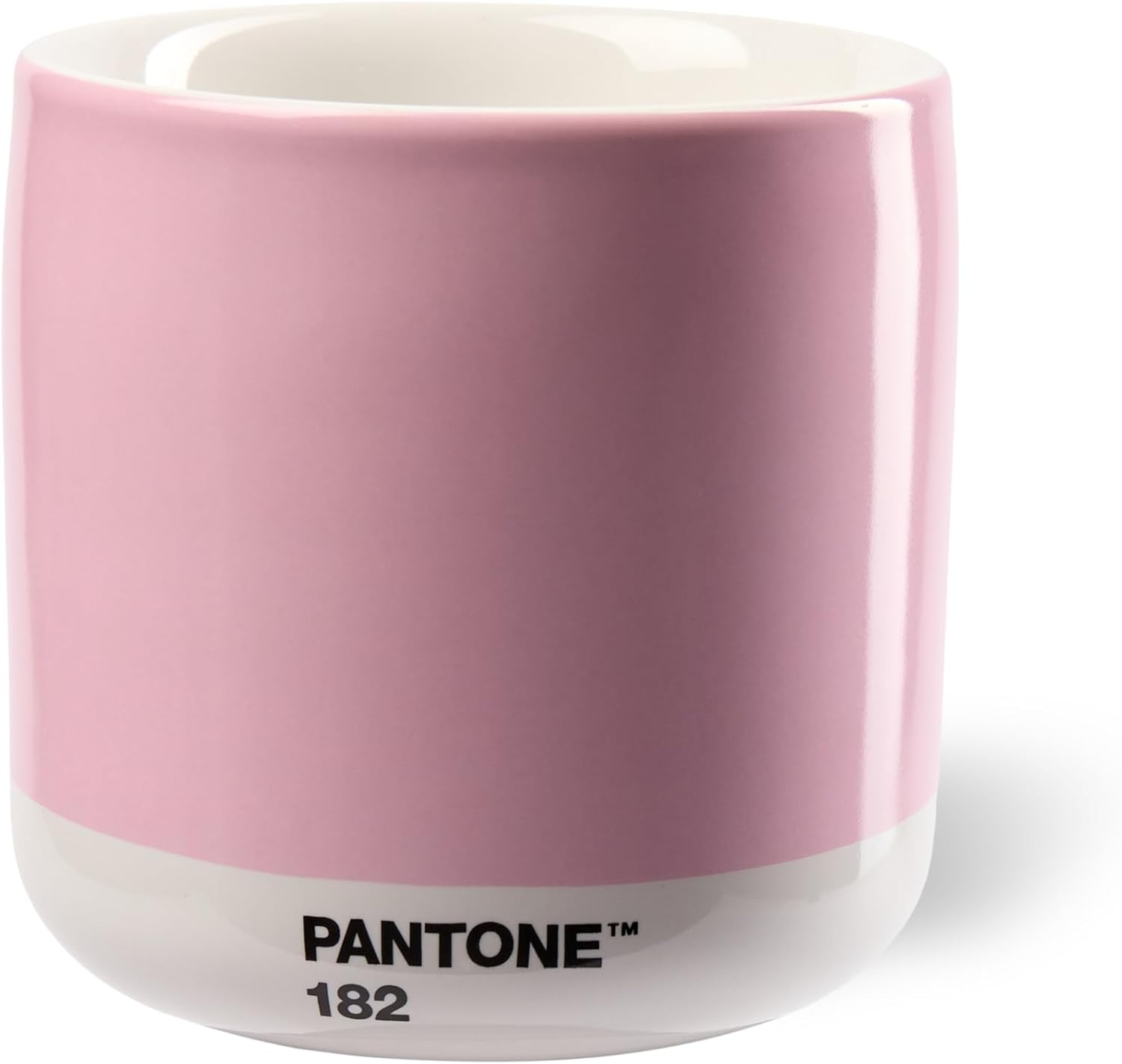 Copenhagen Design Pantone Latte Cup - Double Wall Thermo - Cappuccino Handleless Mug - 7.44Oz/220Ml, Yellow 012