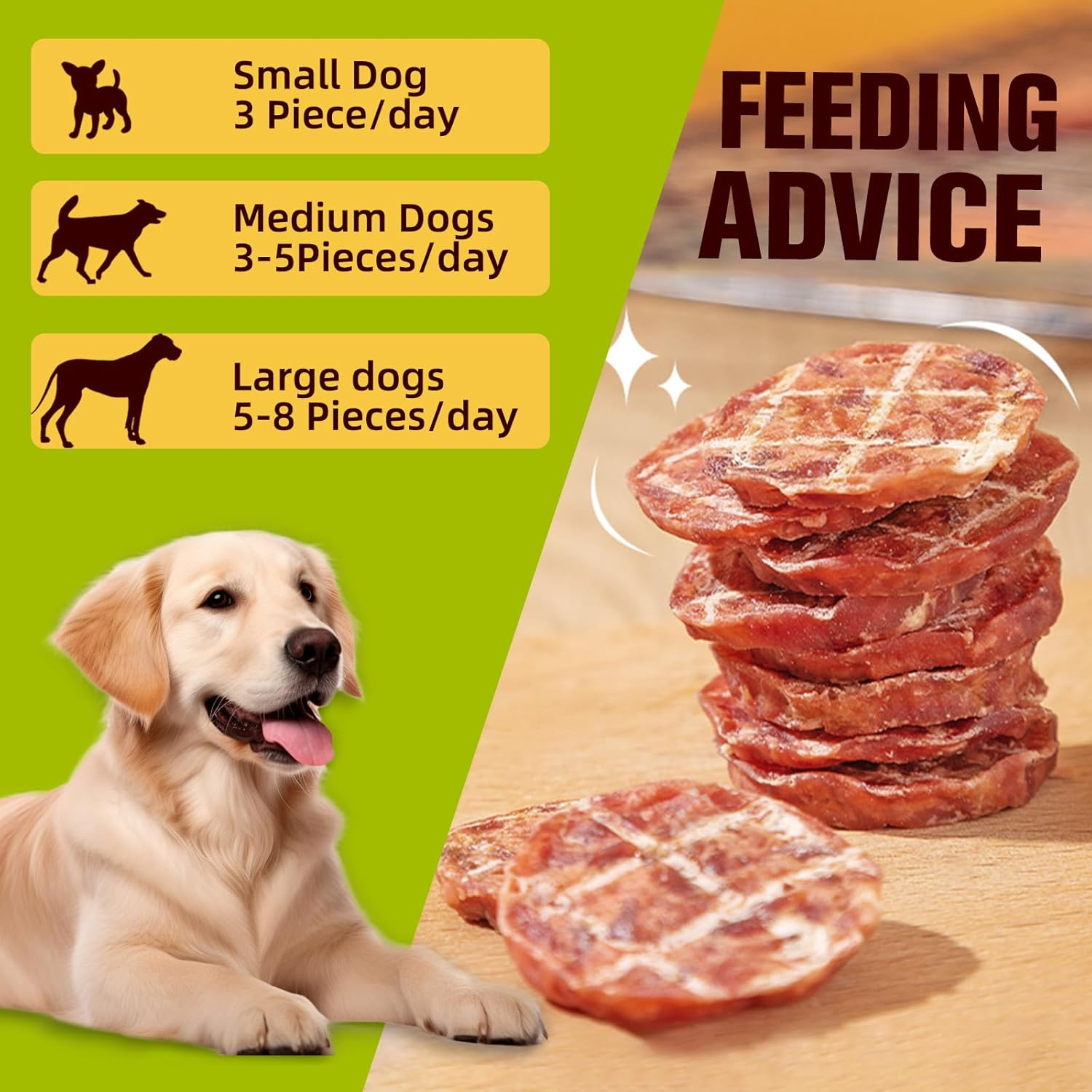 Beef Crisps Crunchy Chips - High Protein, Dog Chew Treats, Beef Flavor Chips Dog Chews for Small/Medium/Large Dogs, Beef Flavor Snack Treats for Dogs