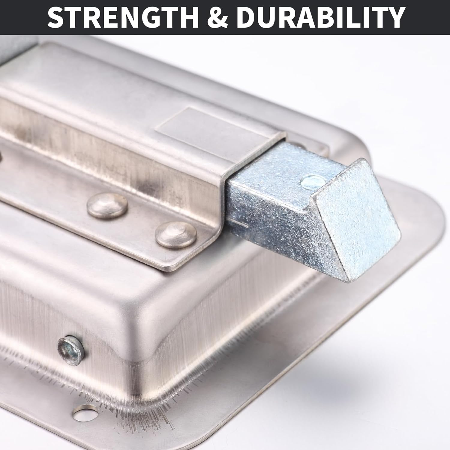 Loclink Truck Tool Box Lock Replacement Kit, Stainless Steel Locking Paddle Latch for Truck Bed Toolbox Handle, Trailer Door, RV, Camper, ATV, UTV, 140 * 108Mm with Keys image number 2