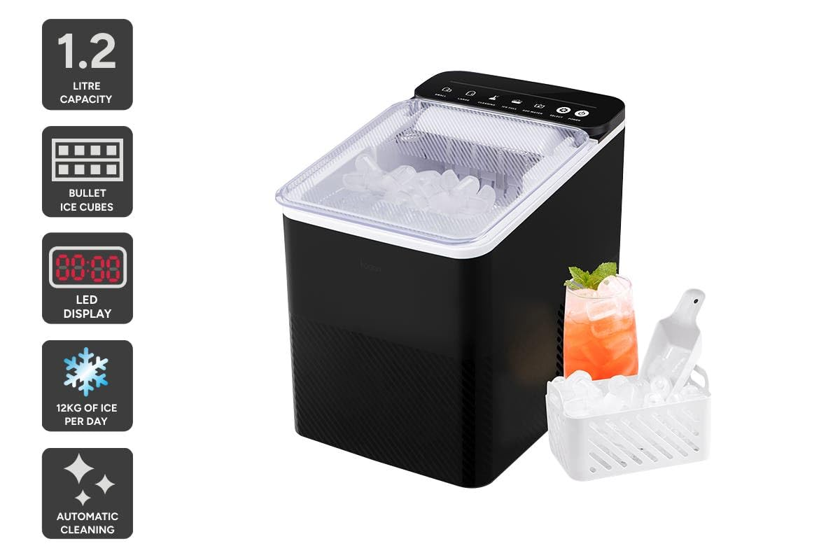 Kogan 12Kg Ice Cube Maker (Black) - KA12BICEMKA image number 6