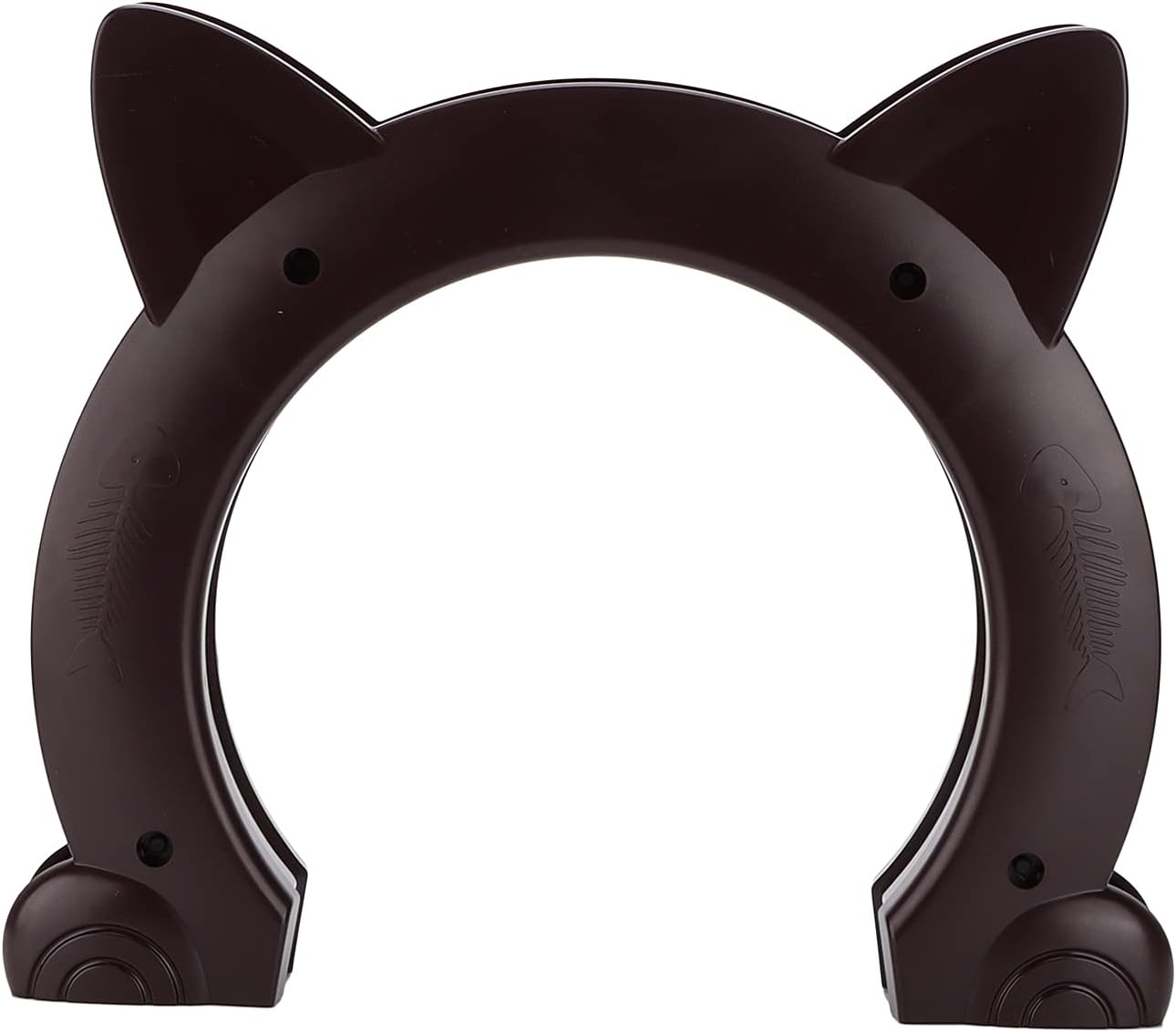 Cat Door, ABS Material Easy to Install Pet Gate for Window for Household Doors for Interior Exterior(Black) (Color : Black)