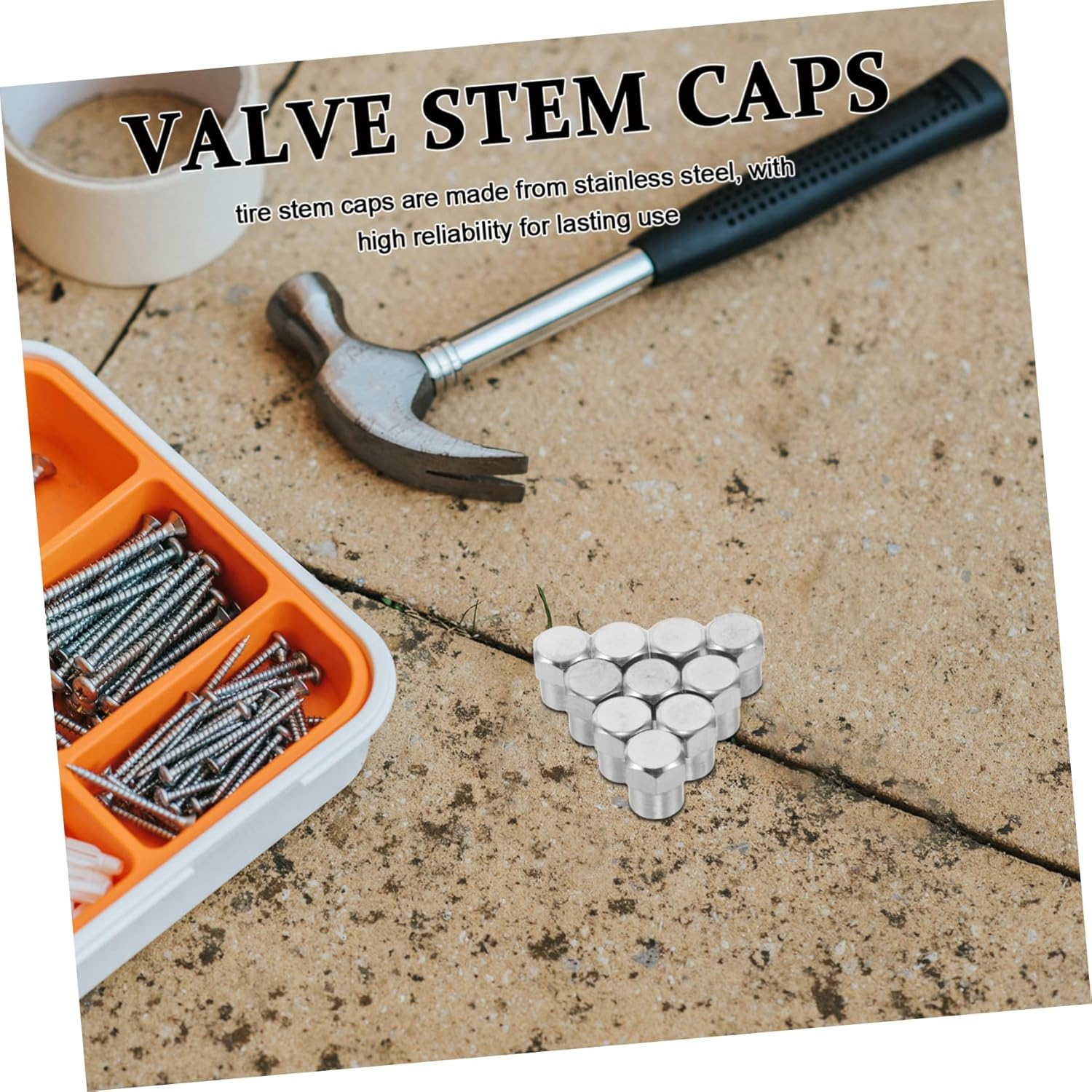 VINTORKY 20Pcs Car Tire Valve Caps Set Automotive Valve Stem Covers for Trucks Suvs Bicycles Exterior Wheel Accessories image number 2