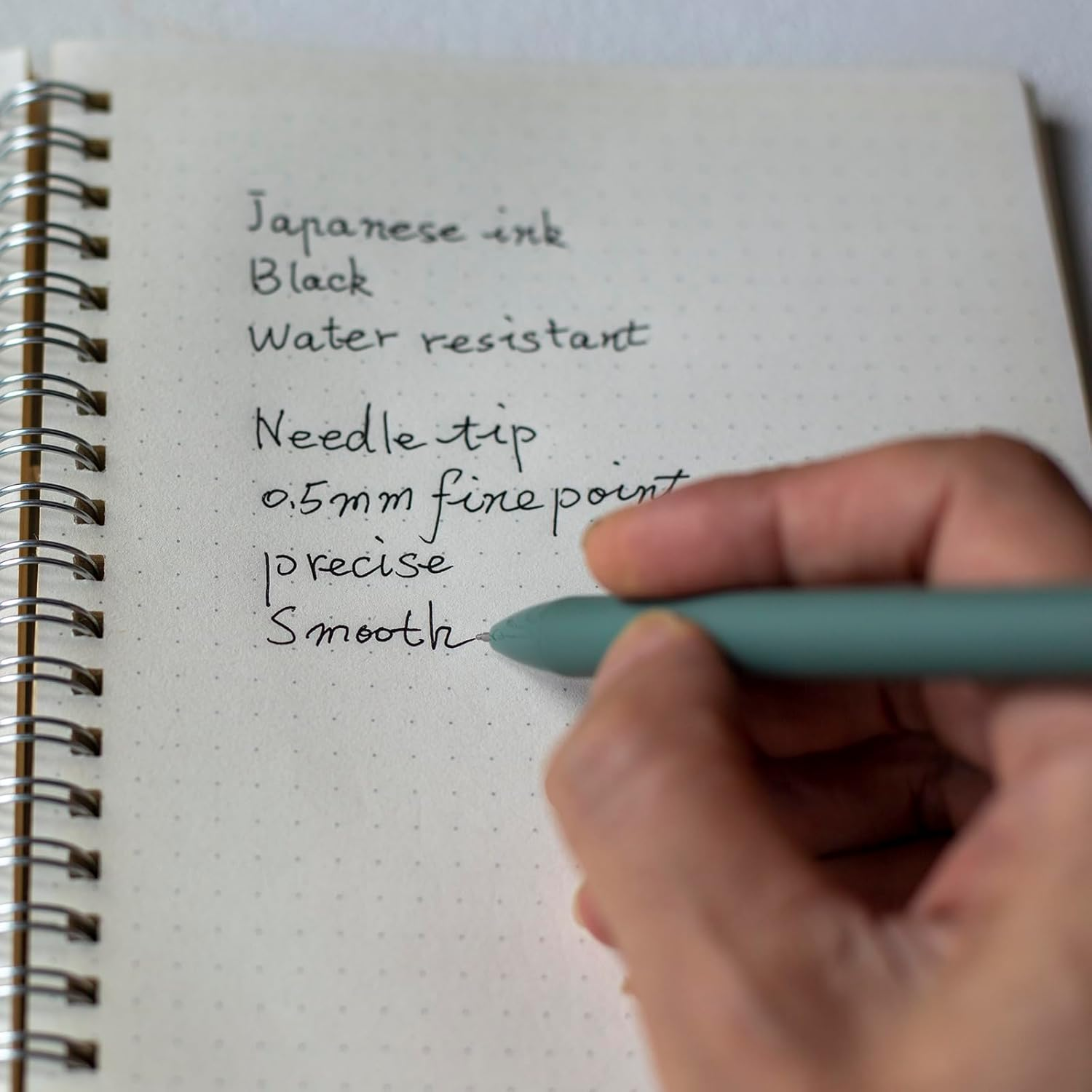 Idcrea Gel Ink Retractable Pens, 0.5Mm Fine Point, Black Ink, Molandi Soft Touch, 6 Pack image number 1