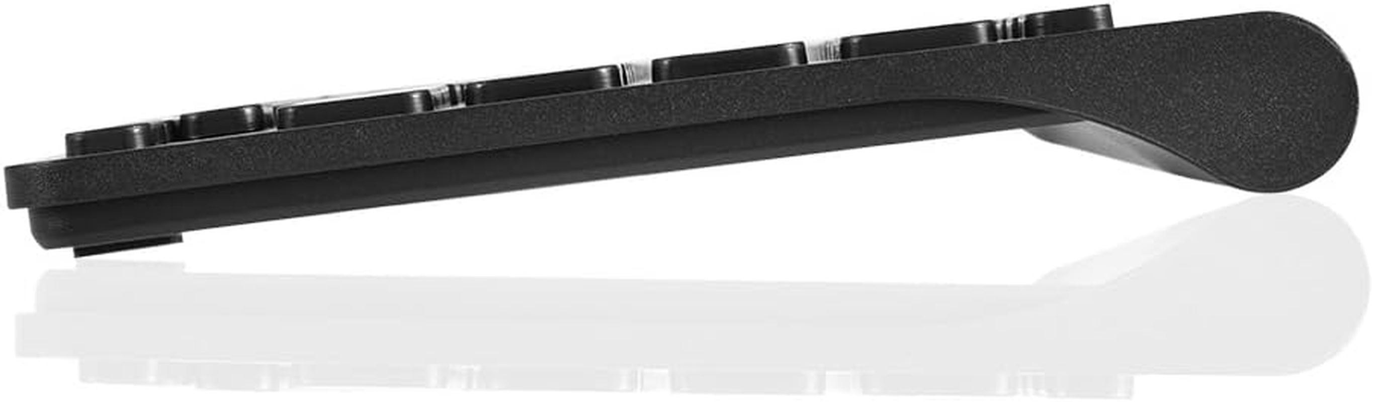 Usb Wired Keyboard Mouse Kit, Mini Ergonomic Keyboard and Mouse Set - Black/White, Ultra-Thin Design, Suitable for Office Work and Entertainment Life(Black) image number 5