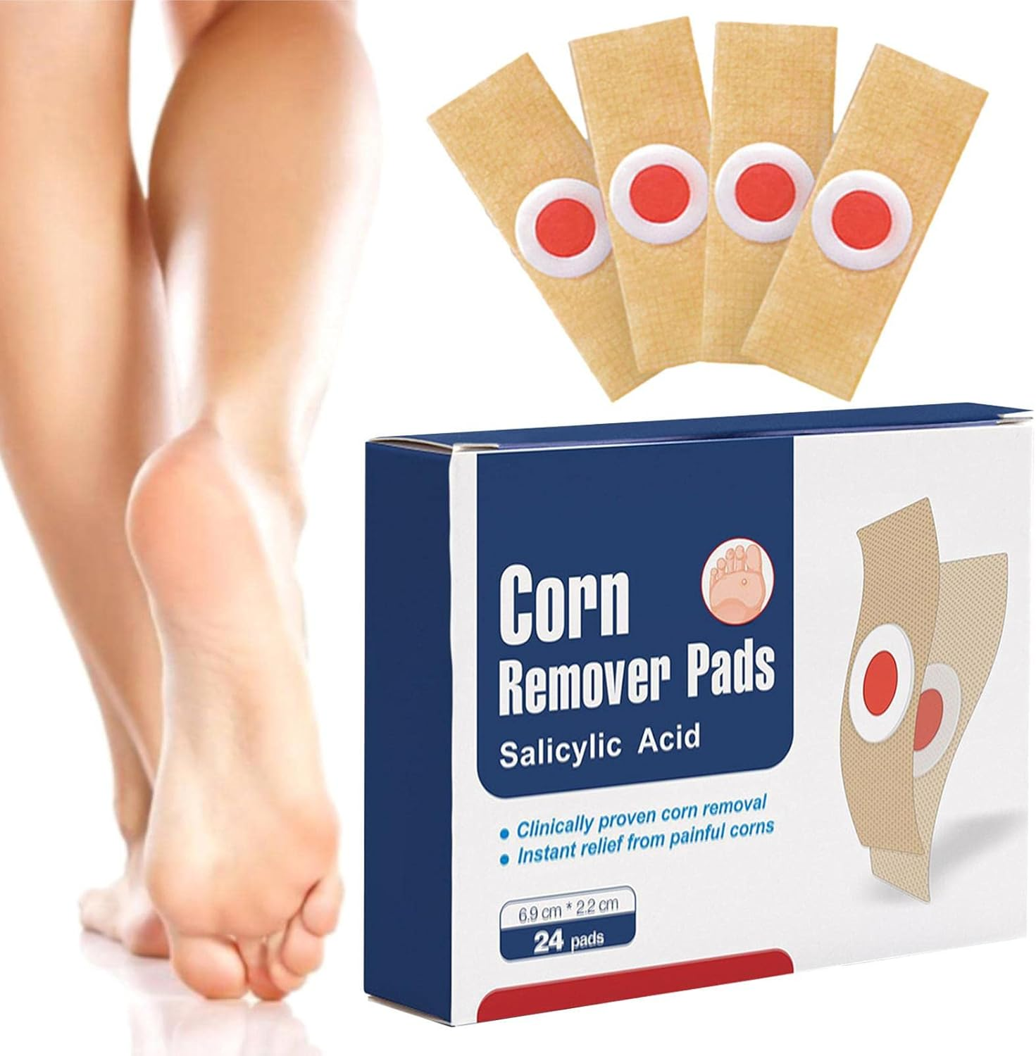 Callus Pads | Heel Callus Remover | Blister Removal Patches With, Foot Care Plaster for Corns, Callus, or Plantar
