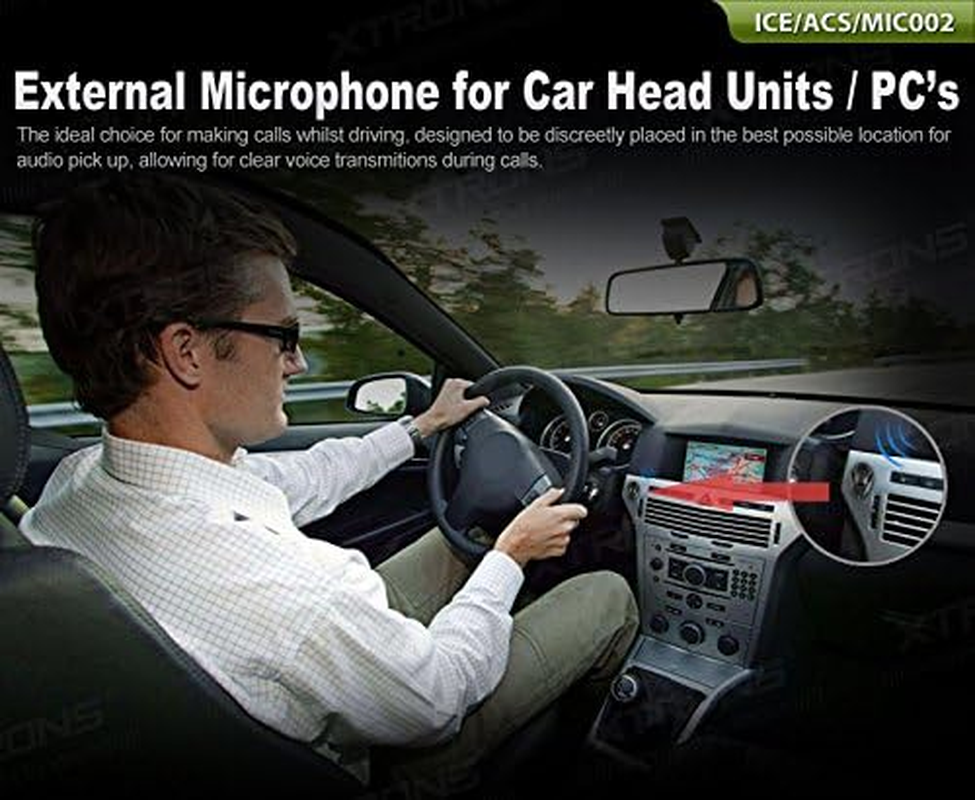 XTRONS External Microphone for Car Auto Head Unit DVD Player - Mic002 image number 4