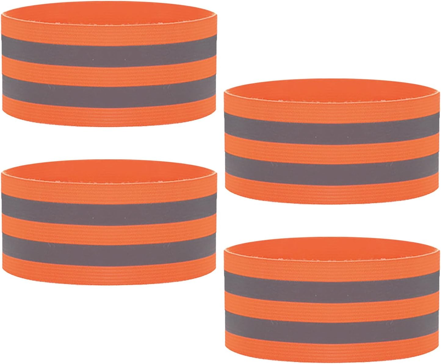 YMWALK 4PCS Hi Vis Reflective Armbands Reflective Strips,High Visibility Safety Reflective Running Gear,Reflective Wristbands for Jogging Running Walking Cycling Outdoor for Adults Children - Blue image number 2