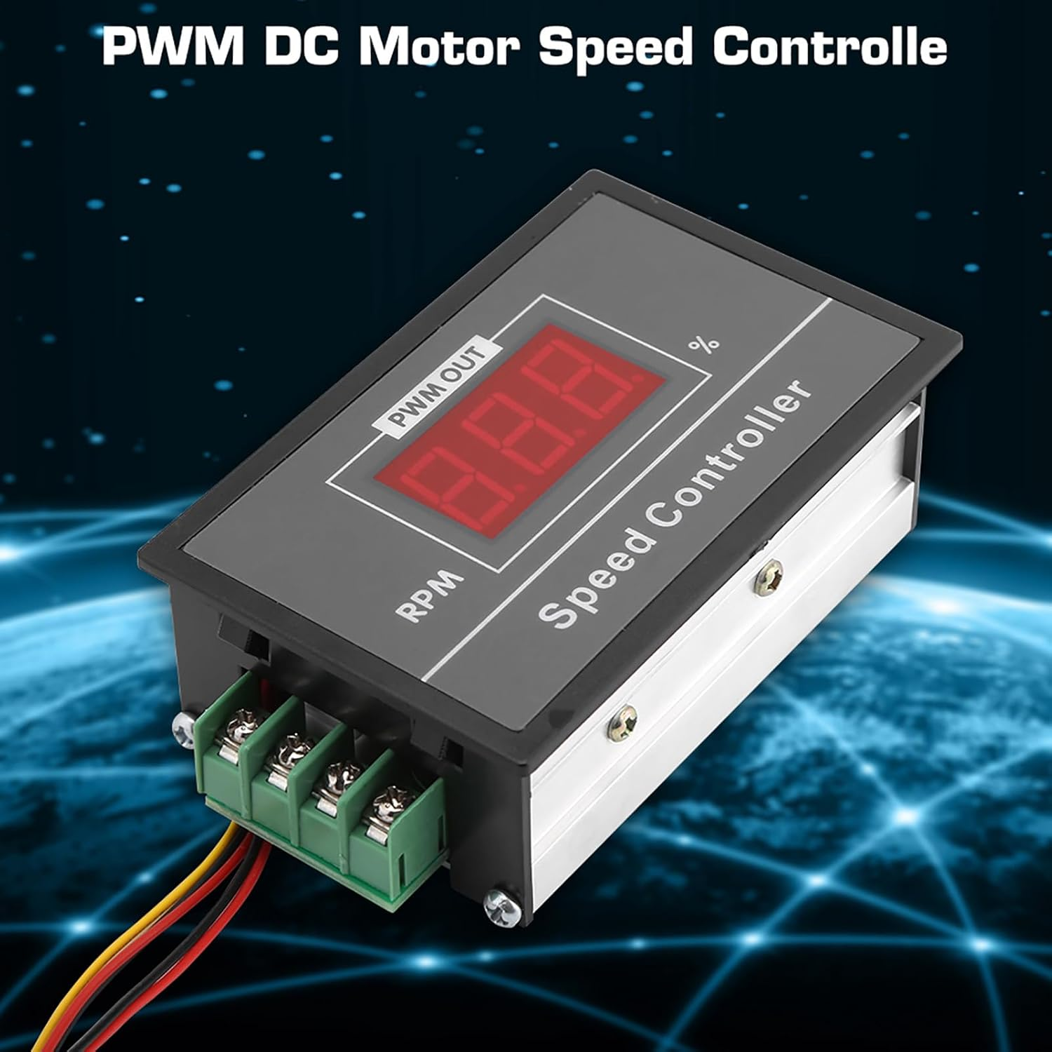 PWM DC Motor Speed Controller with Start Stop Switch, DC 6-60V 12V 24V 36V 48V 30A Adjustable, Default image number 6