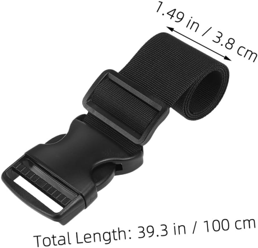 ROMISBABA 2Pcs Adjustable Luggage Buckle Straps Wide Heavy Duty Fixing Belts for Travel Camping Hiking Backpack Secure Tie down with Quick Release Buckle