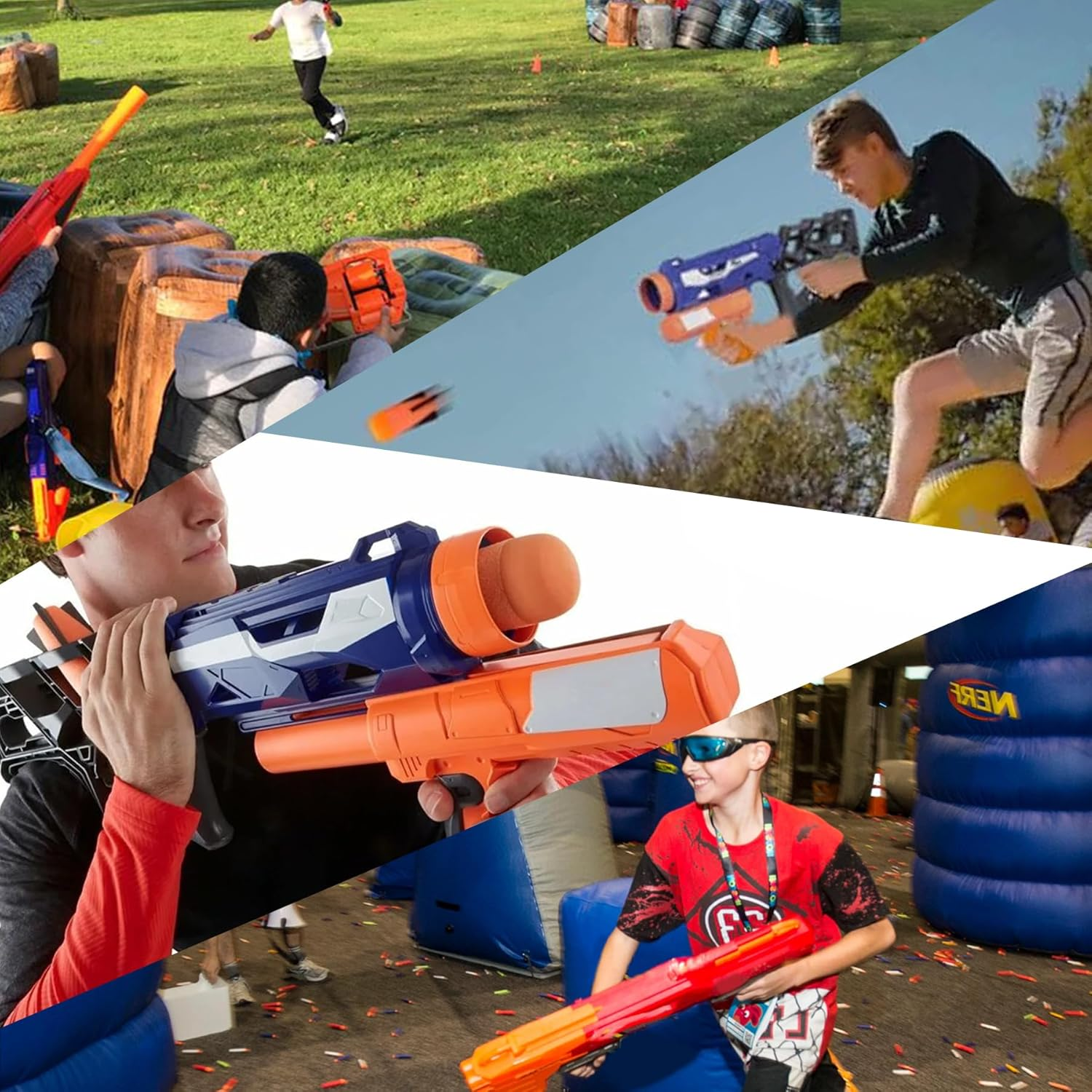 EKIND Mega Missile Refill for Toy Rocket Launcher, Foam Ammo Compatible for Nerf N-Strike Elite Series