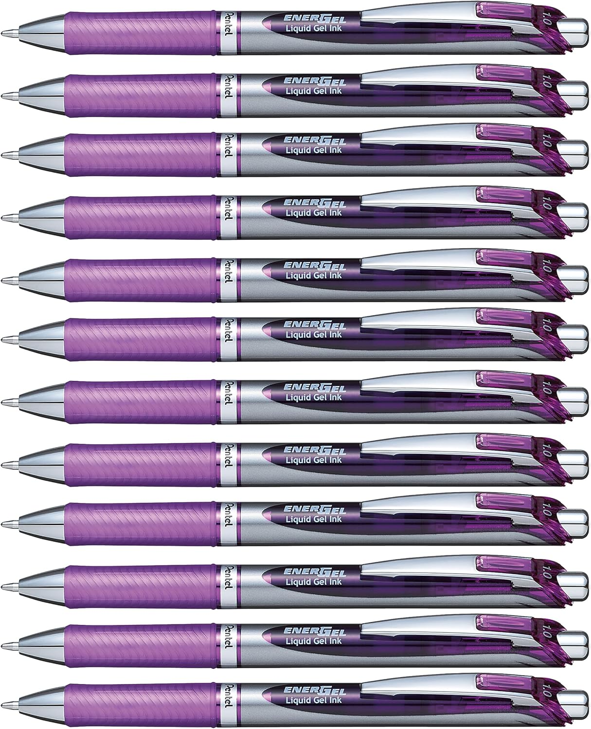 Pentel Energel Xm Liquid Gel Pen 1.0Mm Broad Nib Blue Ink, Box of 12 Pens (BL80-C)