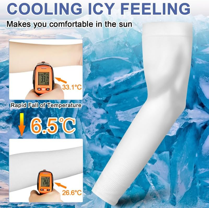 UV Sun Protection Arm Sleeves for Women Men Youth, Beister Arm Warmers Outdoors Arm Covers for Running,Hiking,Mountaineering,Golfing,Gardening,Cycling,Volleyball image number 6