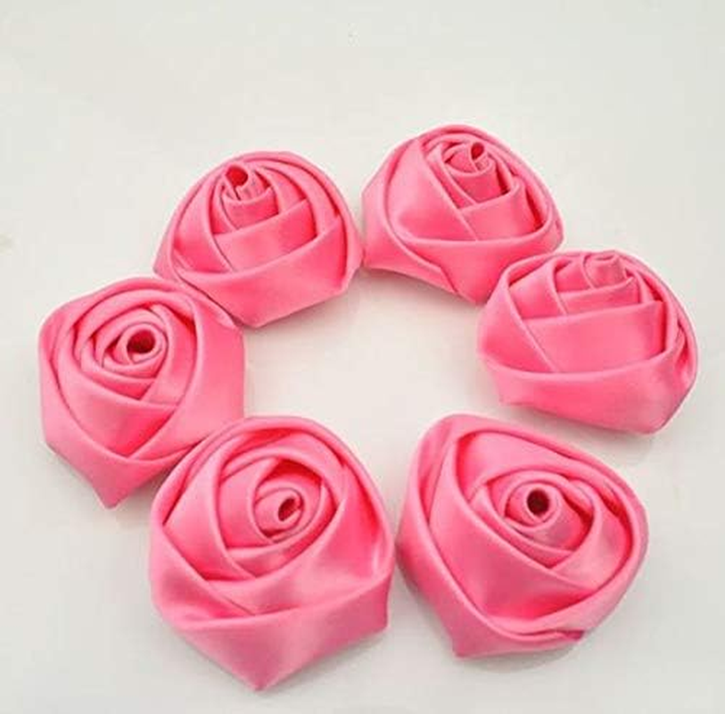 Alfie Double Faced Satin Ribbon 2 Inch X 25 Yards Double Sided Solid Polyester Ribbon for Gift Wrapping Party Hair Braids Bow Baby Shower Decoration Floral Arrangement Craft Supplies, Hot Pink - Hot Pink image number 3