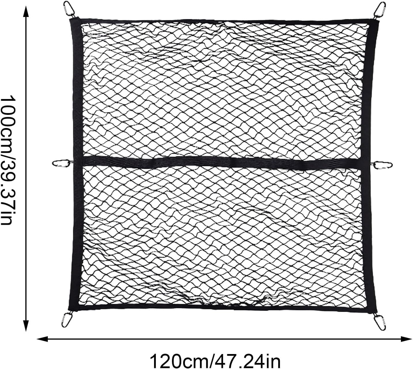 Qkbuza Cargo Net,Elastic Heavy Duty Climbing Cargo Net - Truck Bed & Tailgate Accessories for Truck RV Camping Climbing Grocery Outdoor Transport