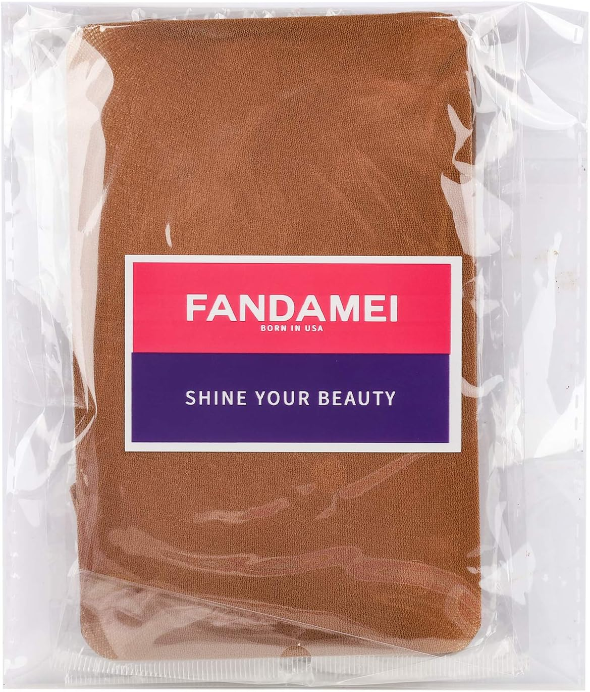 FANDAMEI 4 Pieces Dark Brown Stocking Wig Caps Stretchy Nylon Wig Caps for Women - Dark Brown image number 2