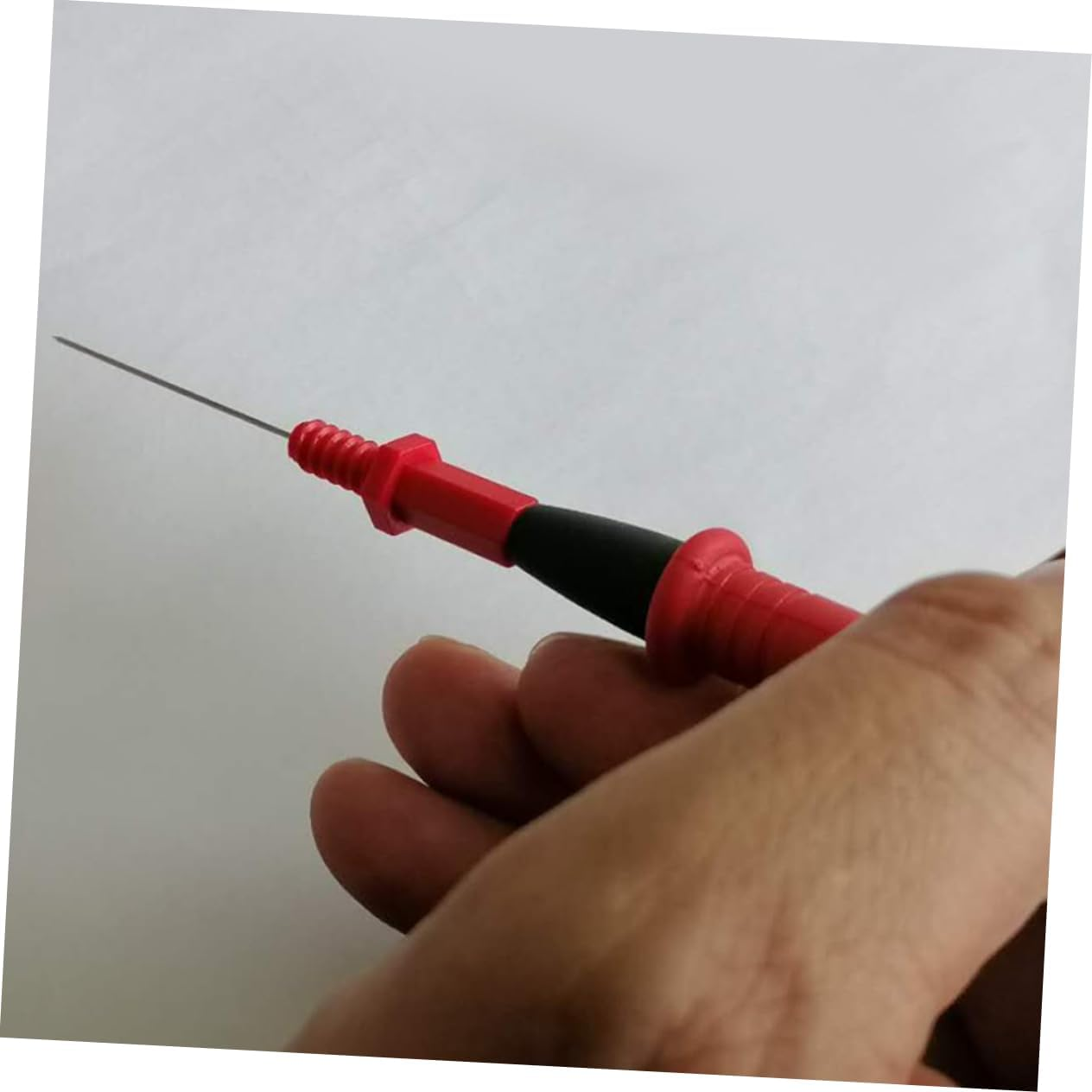 Homoyoyo Multimeter Probe Wire Piercing Testing Tool with Insulated Clip Red Circuit Test Probe for Automotive and Electrical Circuit Detection image number 1