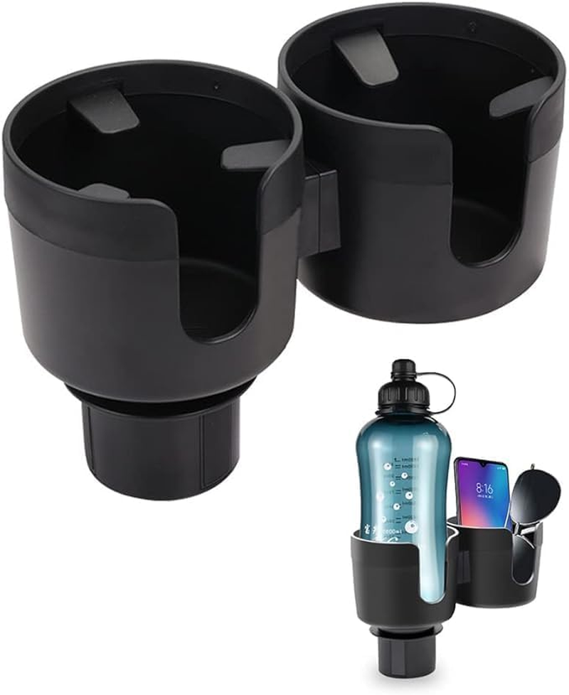 2-In-1 Multi-Functional Car Cup Holder Extender, Expandable Base Cup Holder Organizer, Adjustable Base, Suitable for Beverages/Phones/Wallets, Universal for Cars/Trucks/Golf Carts image number 2