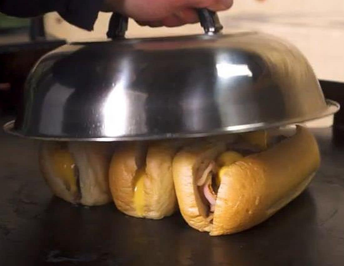 3 Sets BBQ Accessories 12 Inch round Stainless Steel Basting Cover Wok Lids- Cheese Melting Dome and Steaming Cover, Best Fits for Blackstone Camp Chef Flat Top Griddle Grill Cooking Indoor or Outdoor image number 3