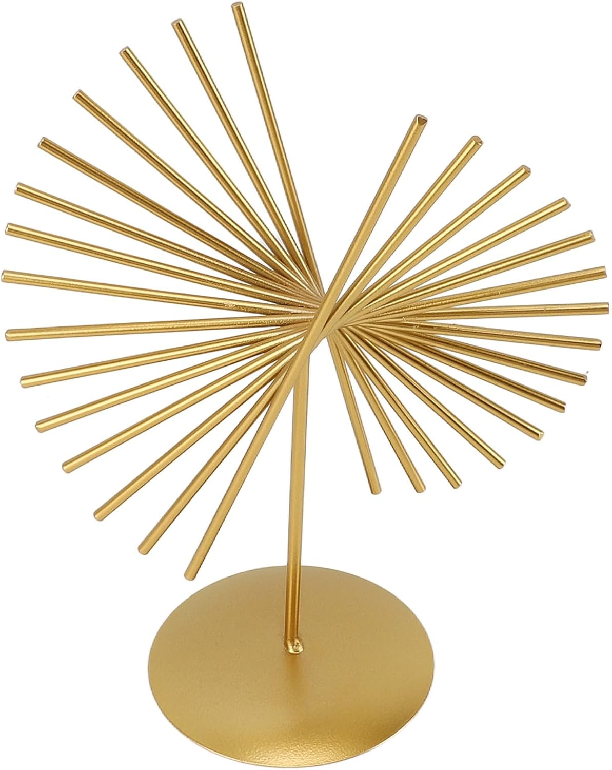 Metal Abstract Sculpture, Unique Design, Handcrafted, Elegant Texture, Versatile, Home Livingroom Office Decoration with Base image number 5