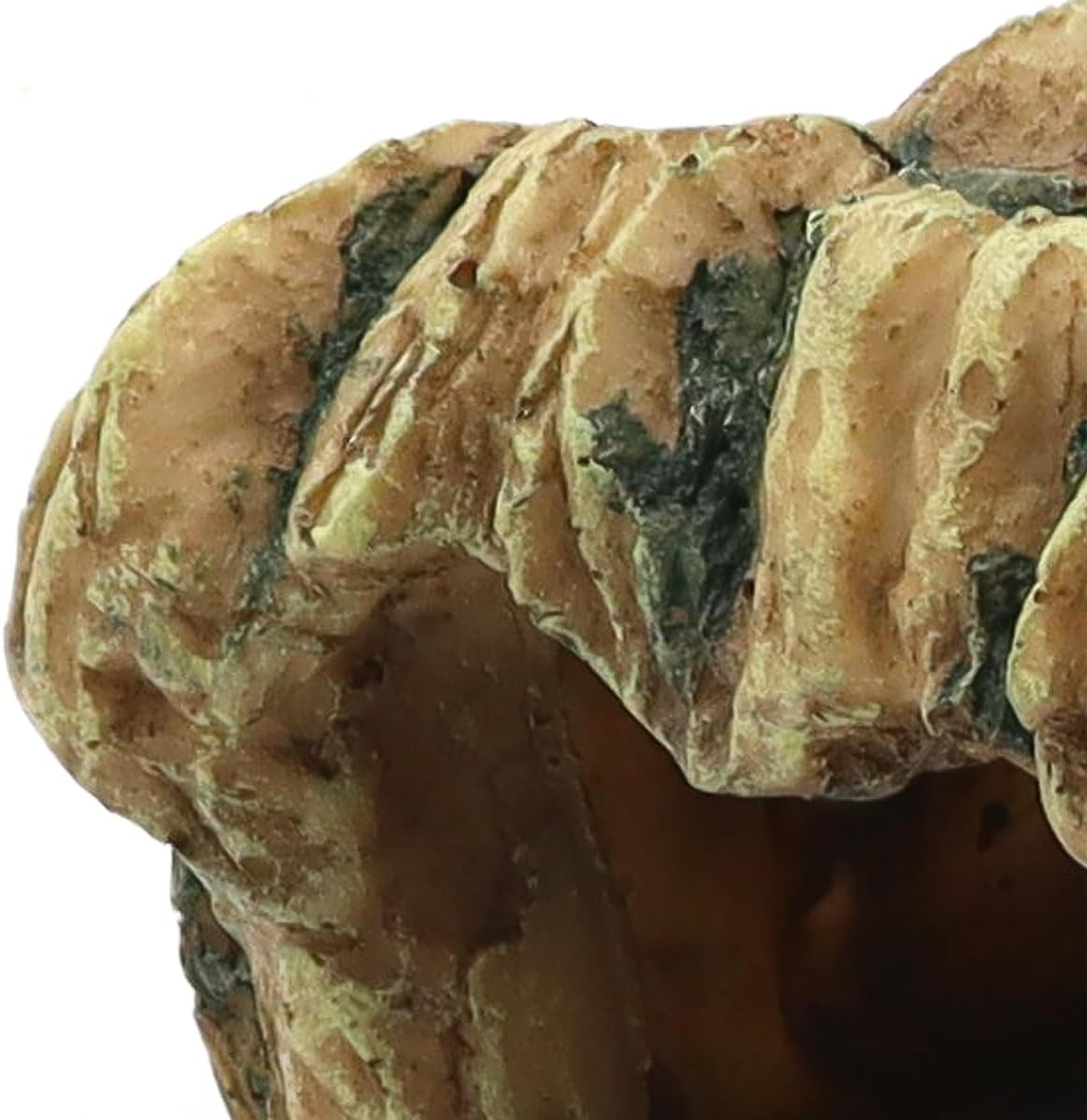 NUZAMAS Turtles Fish Hide Cave Fish Hiding Cave Aquarium Decoration Terrarium Stone Hideaway Natural Habitat Ornament for Turtle Gecko Spiders Frogs Lizards image number 3