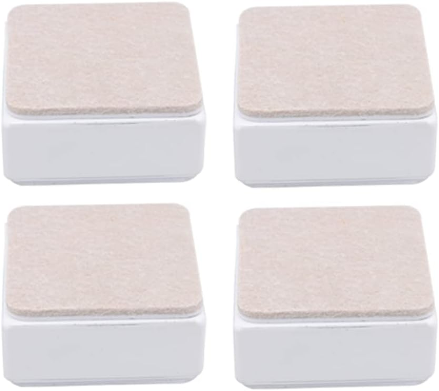 BQLZR 4X White 60X60X30Mm Carbon Steel Furniture Legs Feet Riser Sofa Table Bed Lifter image number 6