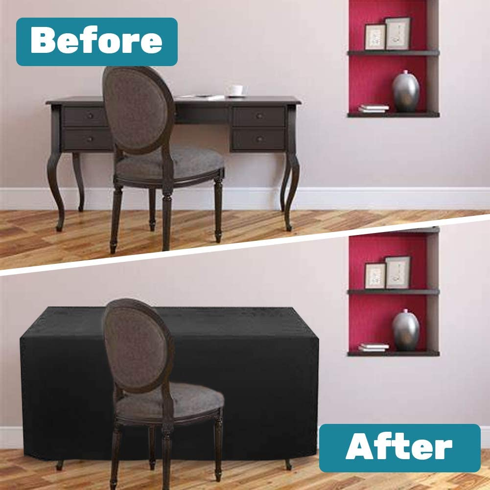 Valuehall Patio Furniture Cover Rectangular Patio Table Cover 420D Oxford Fabric Outdoor Furniture Cover for Table Chair Seat Lounge Porch Sofa V1C02 (84'' X 52'' X 29'') image number 3