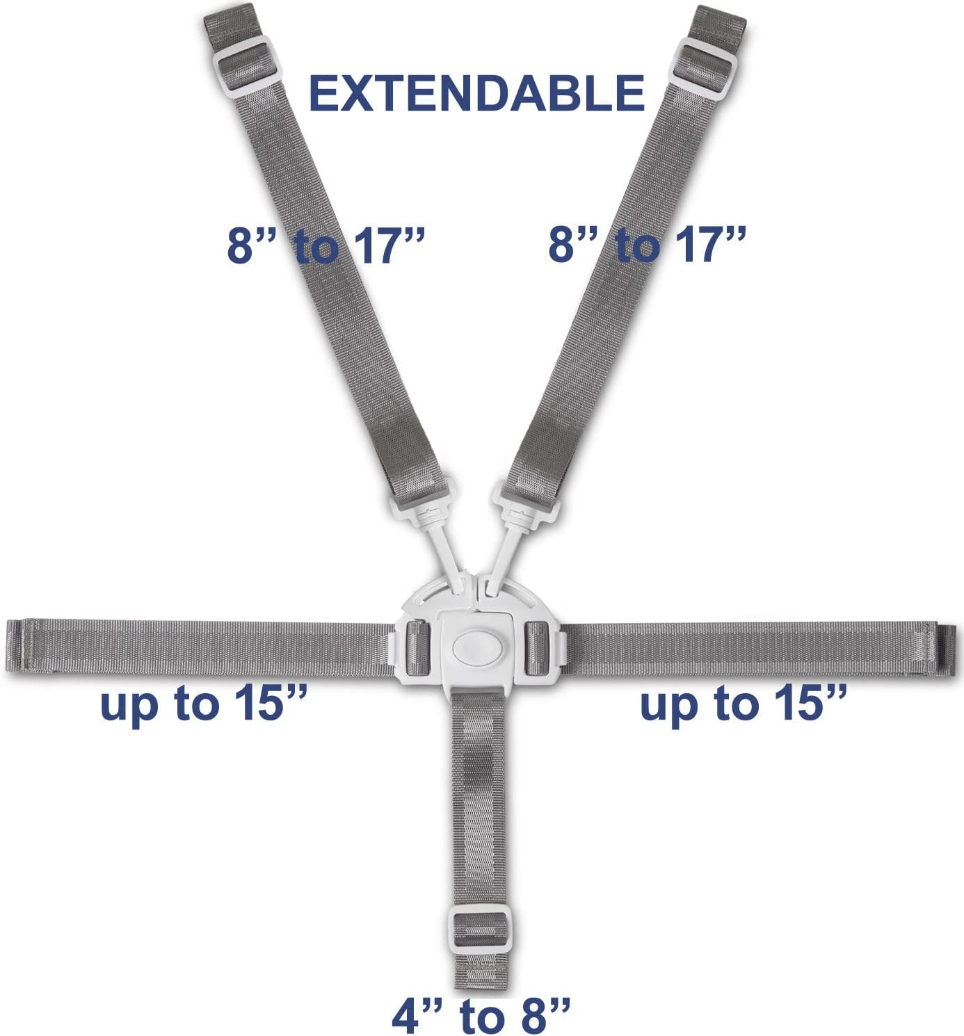 High Chair Straps, Replacement Harness Straps for Most 5 Point High Chairs image number 5