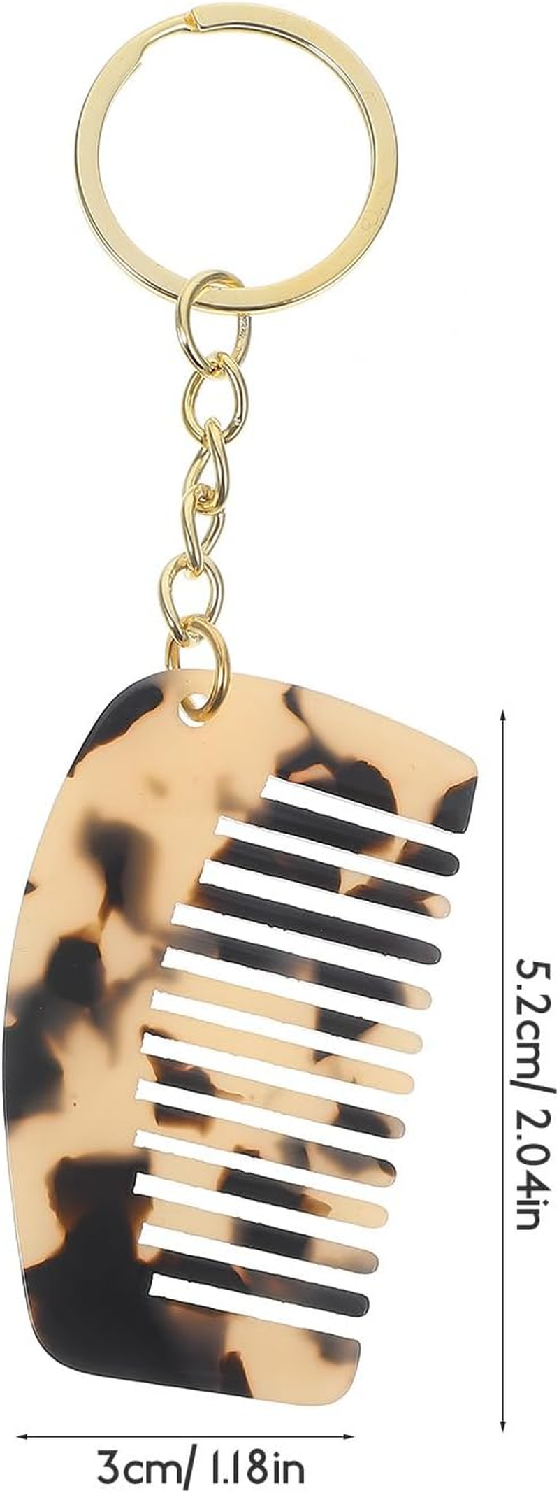 Healeved Portable Mini Wide Tooth Comb Keychain Travel-Friendly Hair Detangler for Wet and Curly Hair Compact Design for On-The-Go Styling image number 6